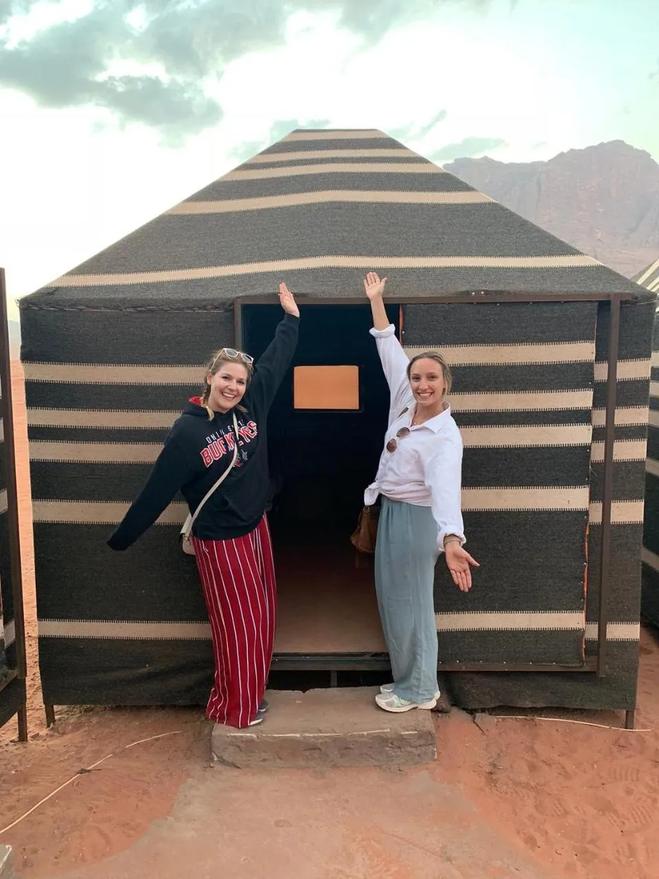 group of guests in Desert Moon Camp