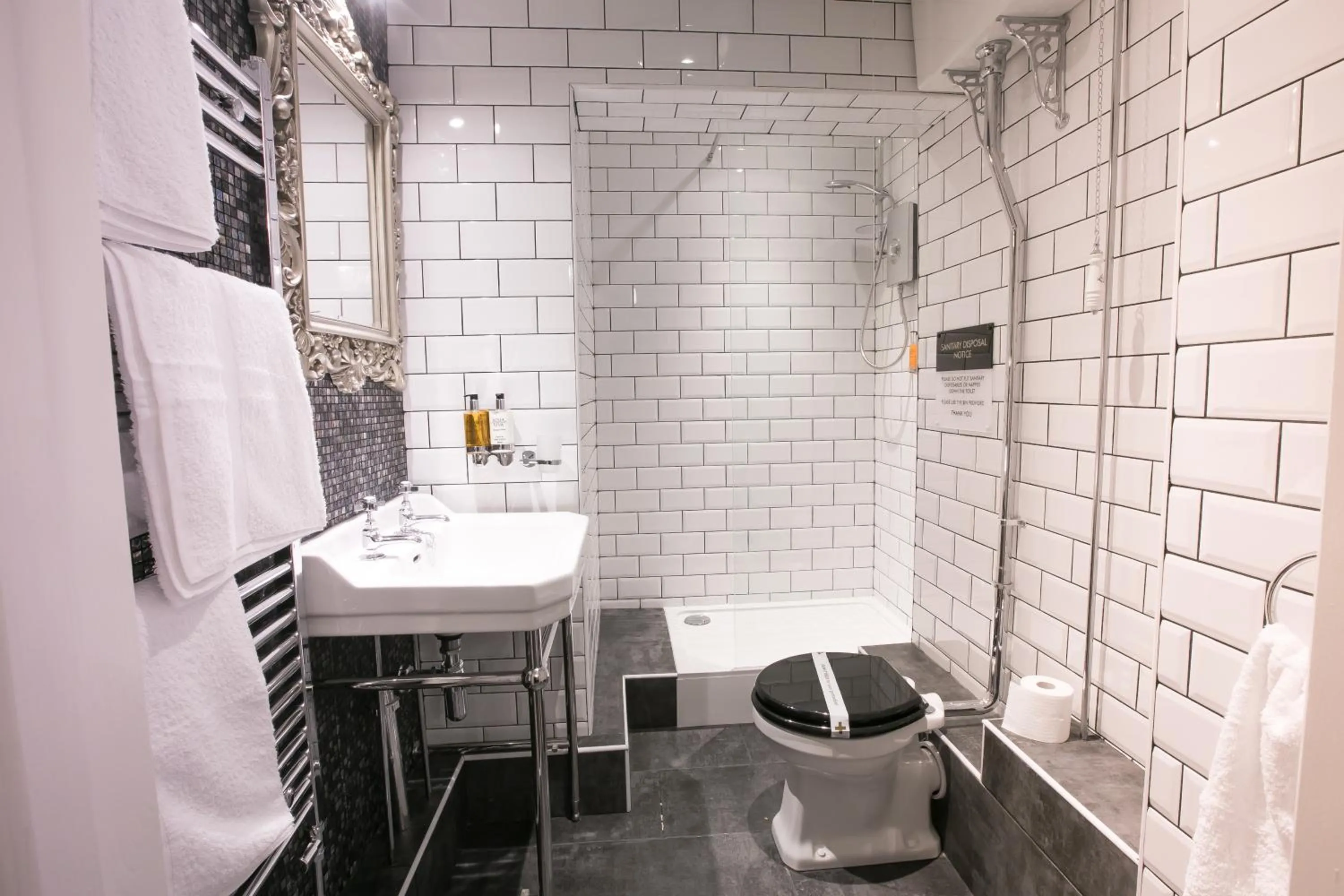Shower in Apartments at Number 10 The Abbey
