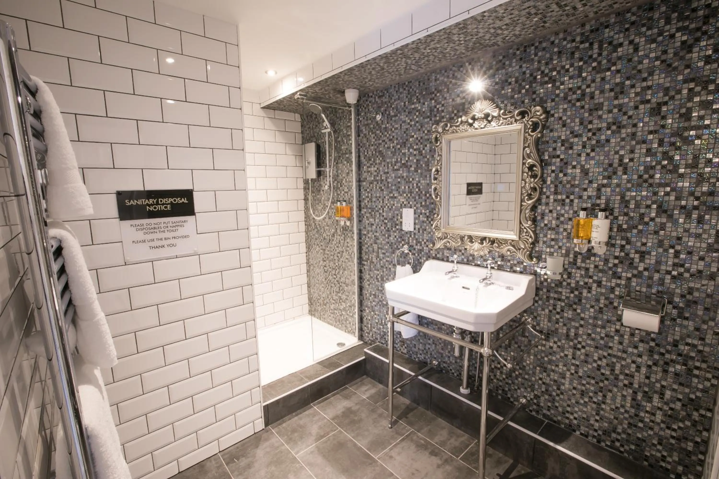 Shower in Apartments at Number 10 The Abbey