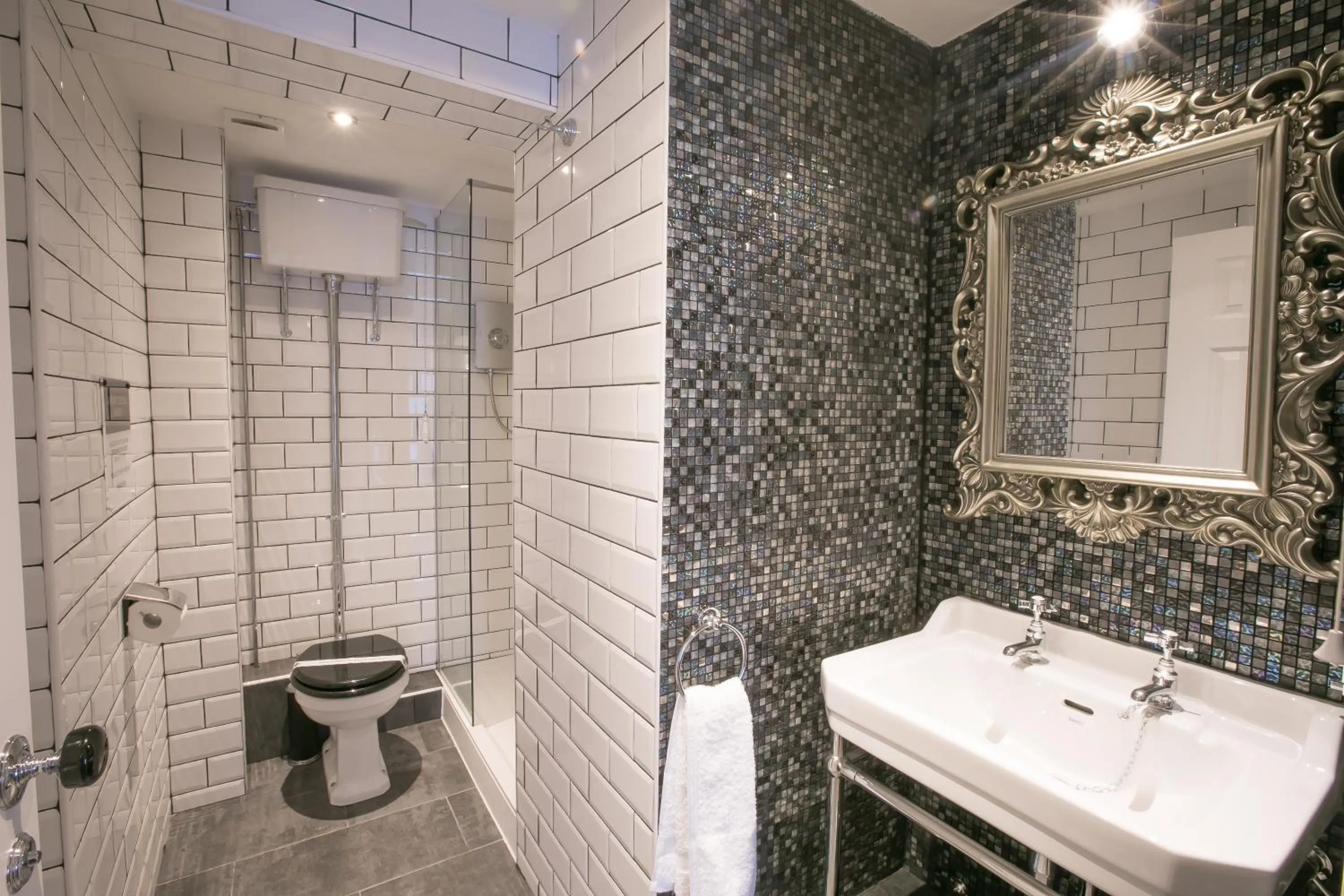 Shower in Apartments at Number 10 The Abbey