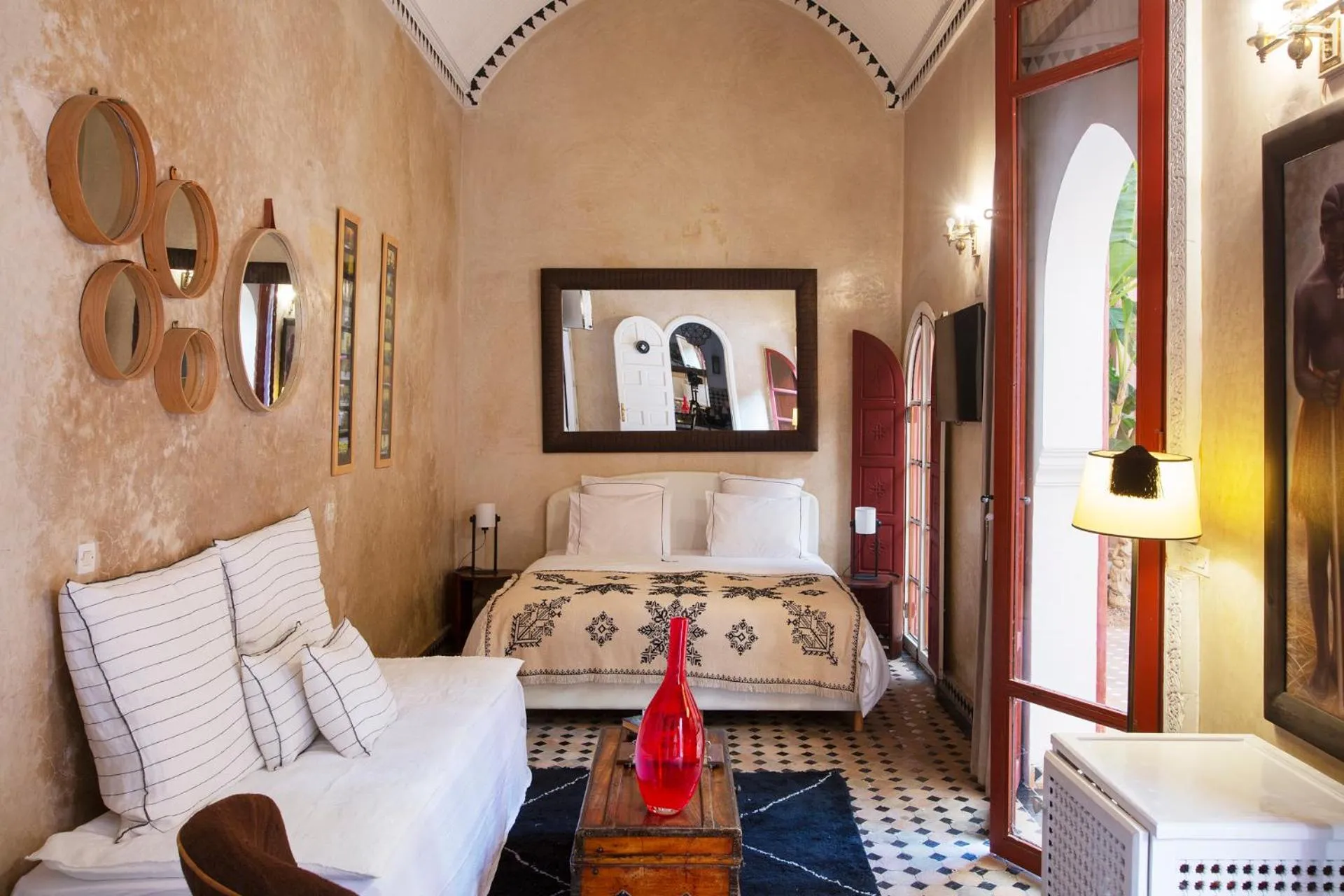 Bedroom, Bed in Indian Palace