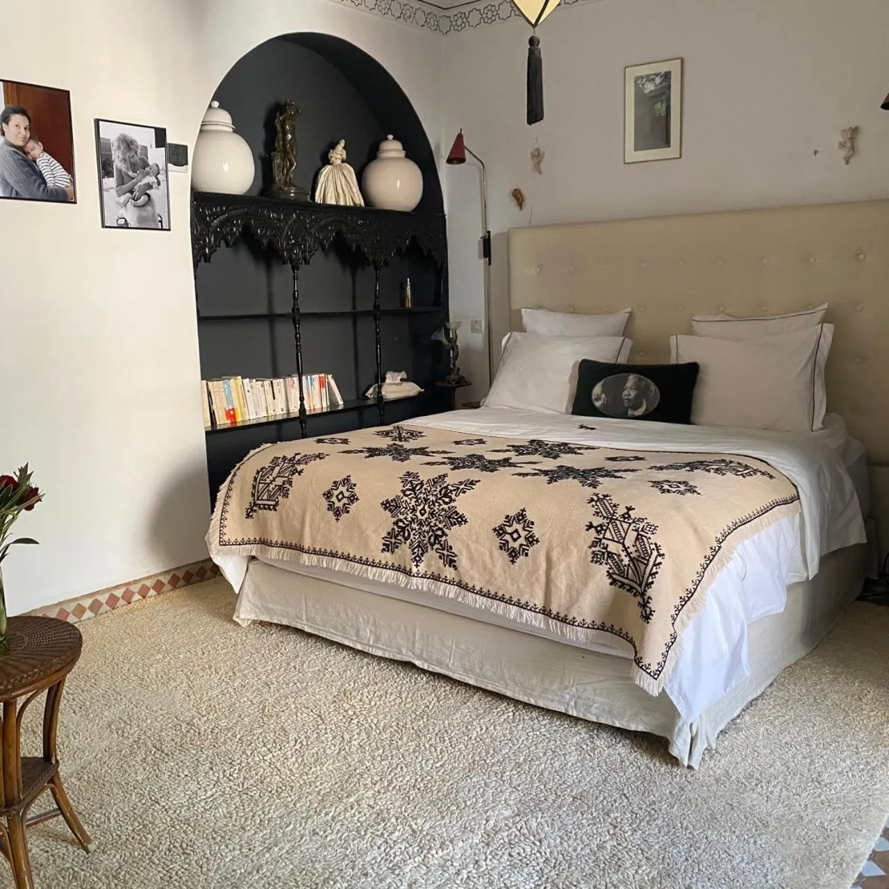 Bedroom, Bed in Indian Palace