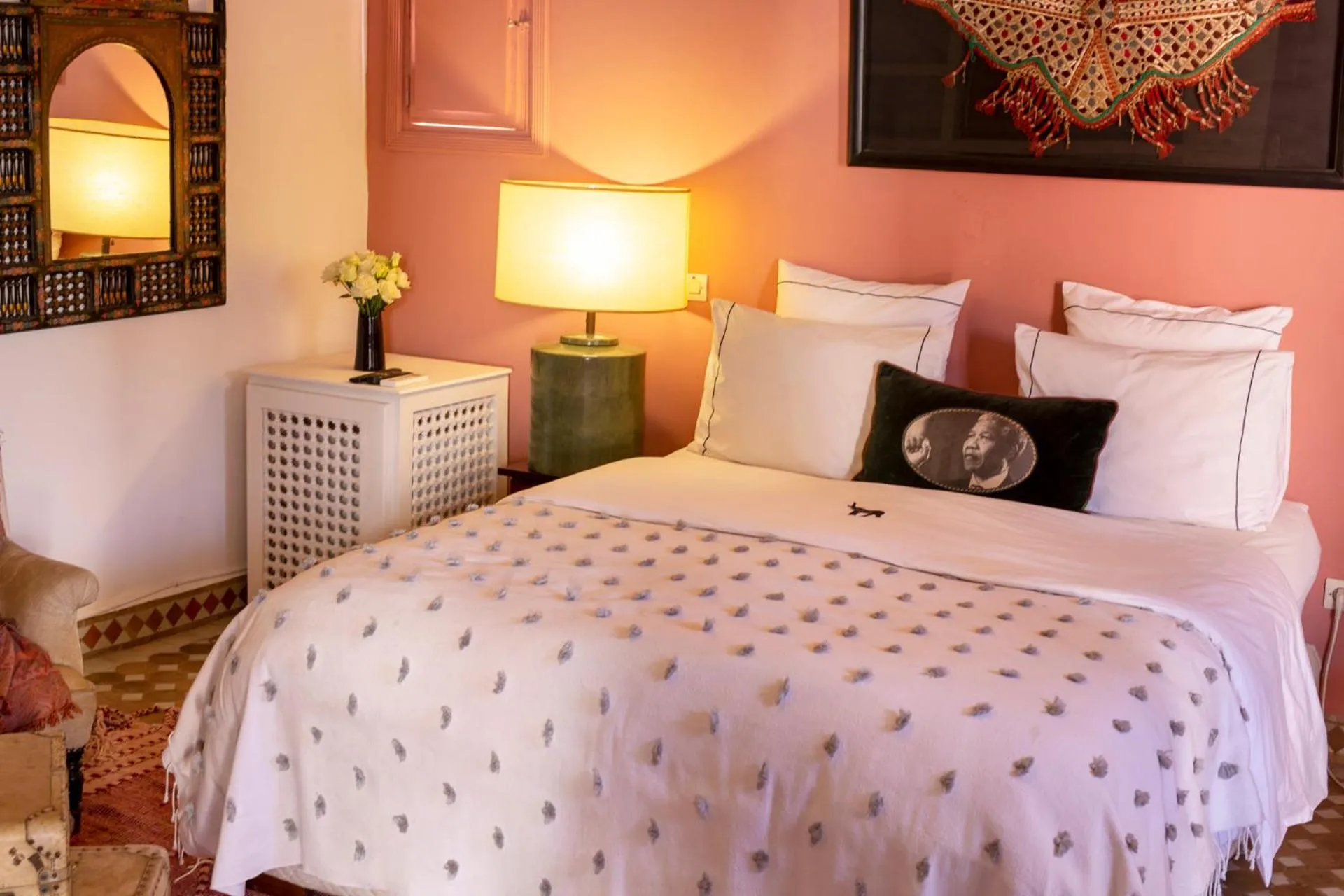 Bedroom, Bed in Indian Palace