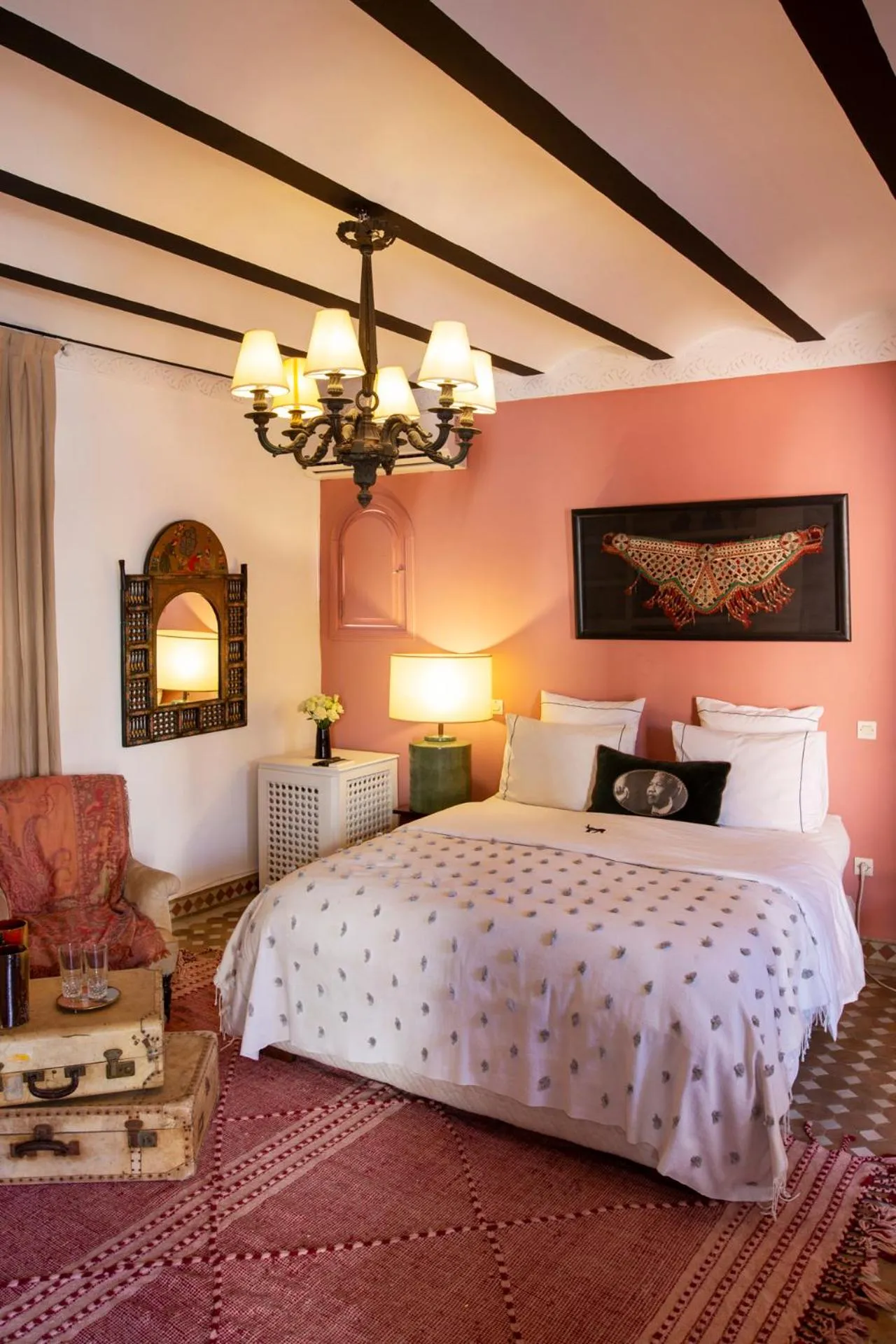 Bedroom, Bed in Indian Palace