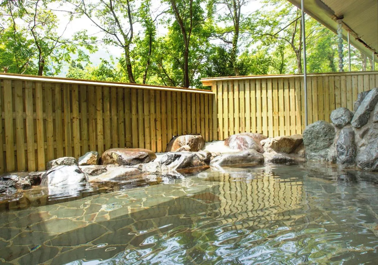 Open Air Bath in Itoen Hotel New Sakura