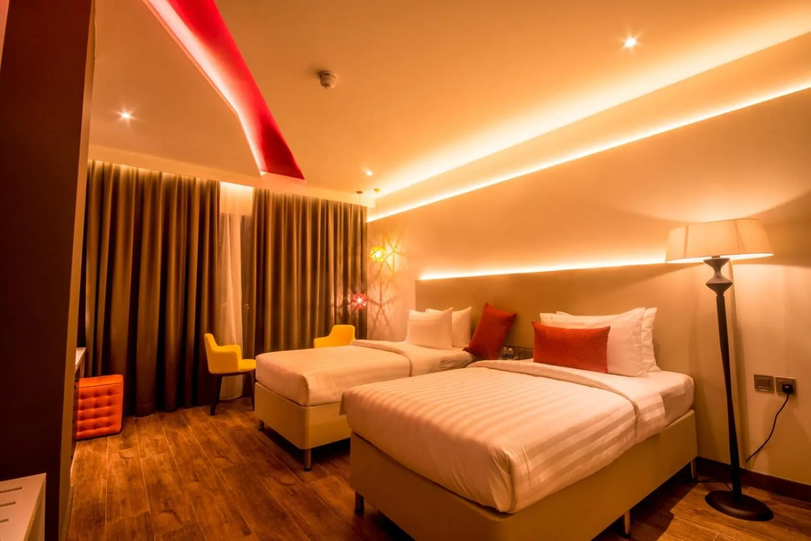 Bed in Carnelian Muscat - Airport Hotel