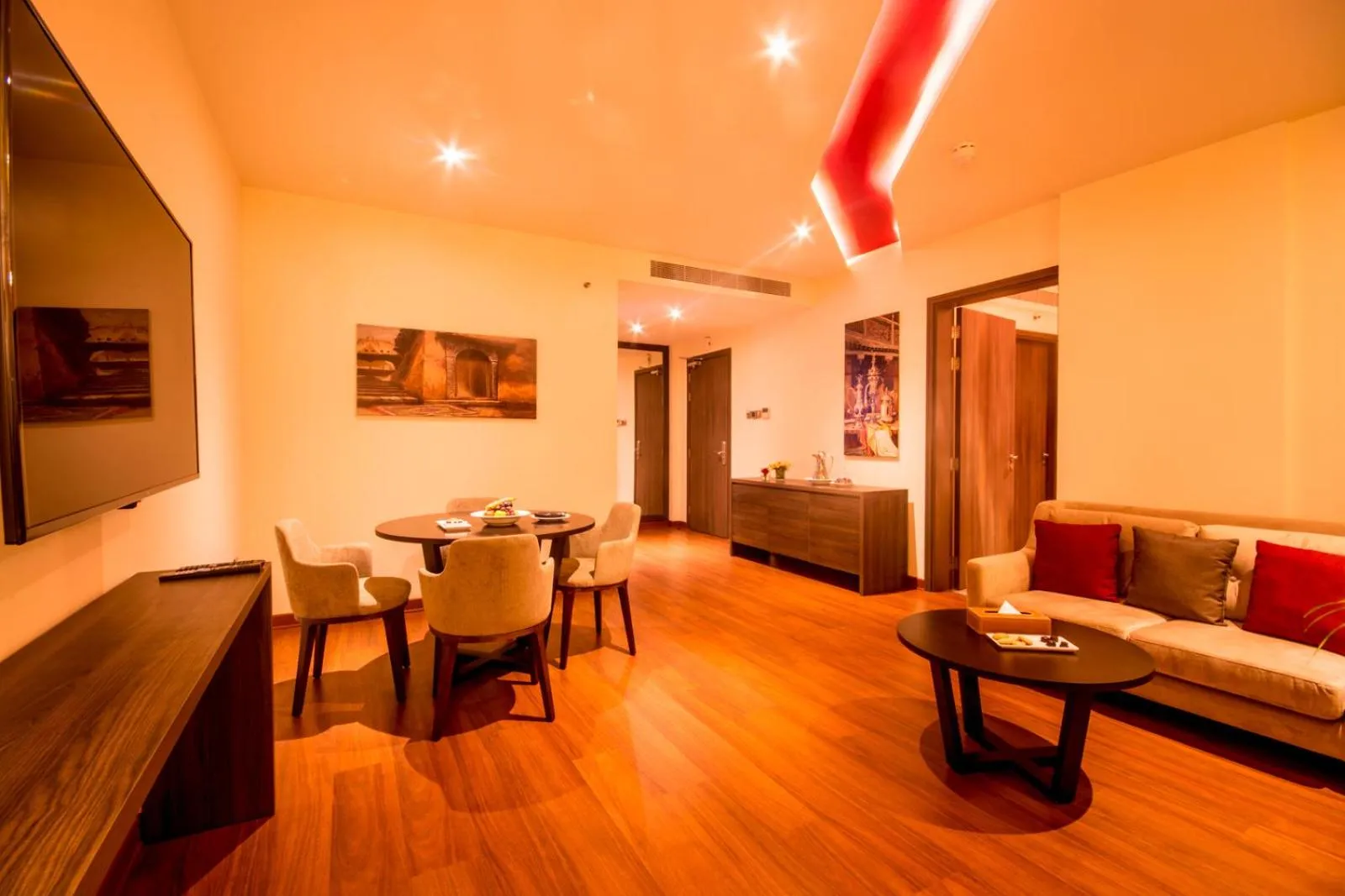 Living room in Carnelian Muscat - Airport Hotel