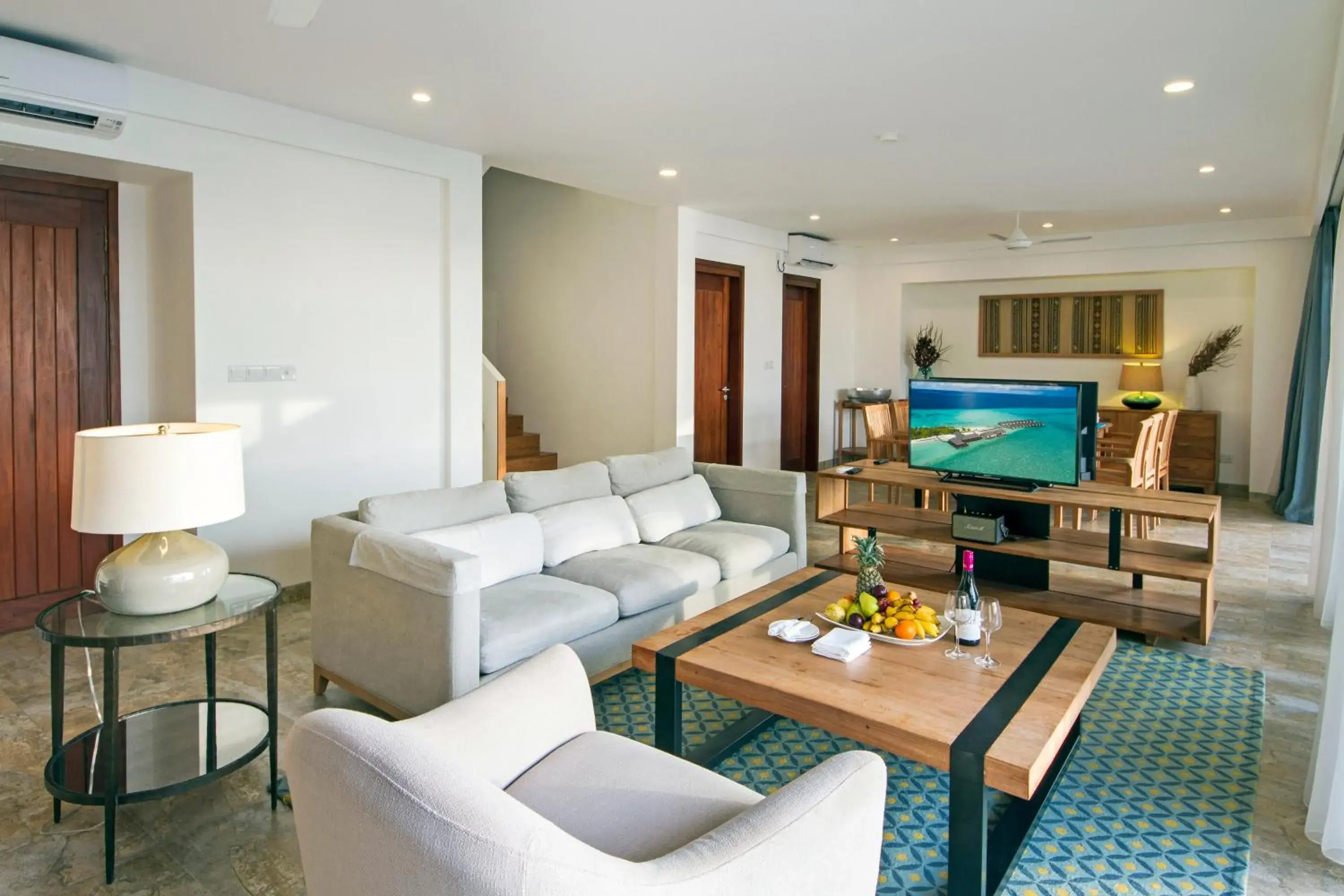 Living room in Summer Island Maldives Living room in Summer Island Maldives