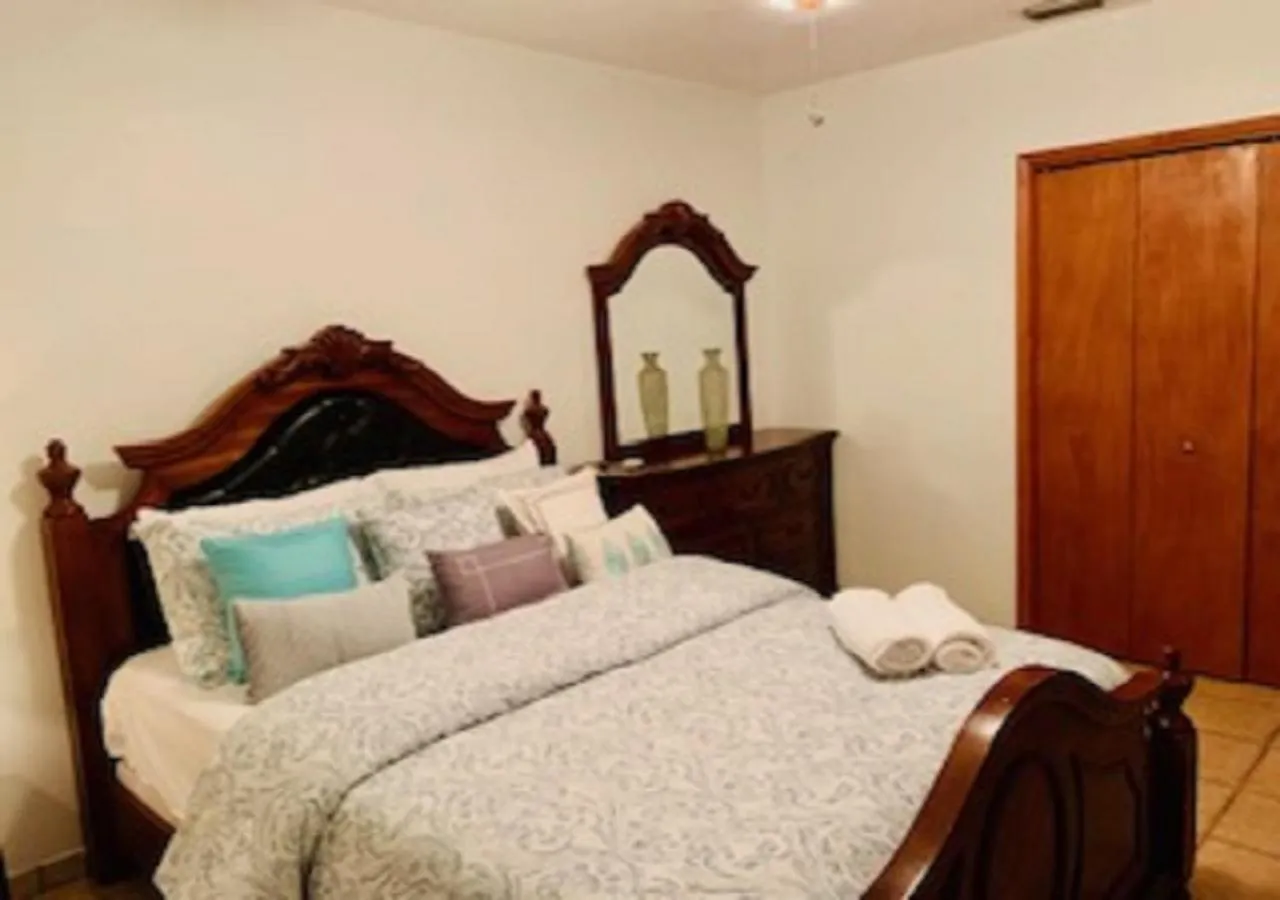 Bed in Blue House Miami