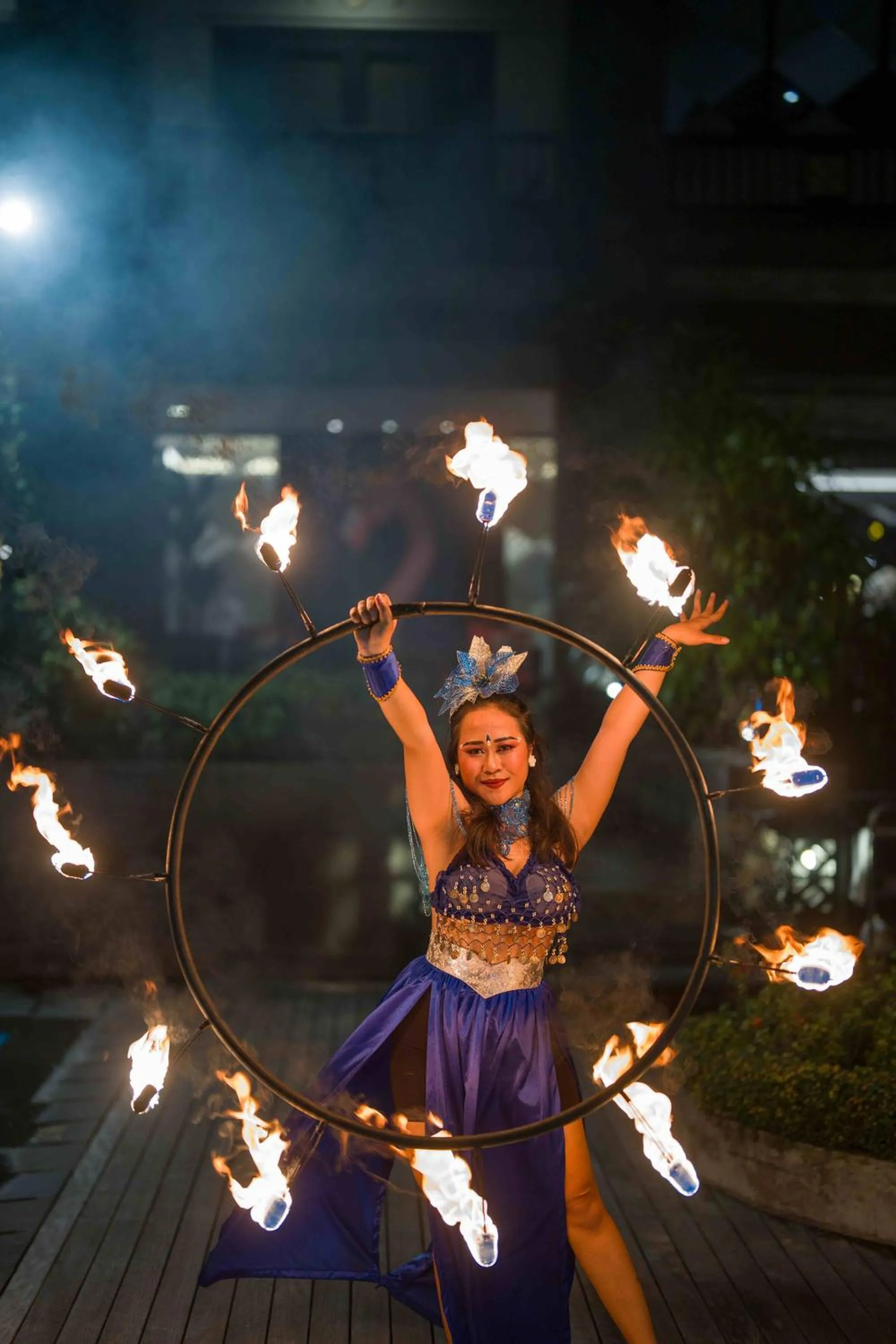 Evening entertainment in The Vira Bali Boutique Hotel & Suite