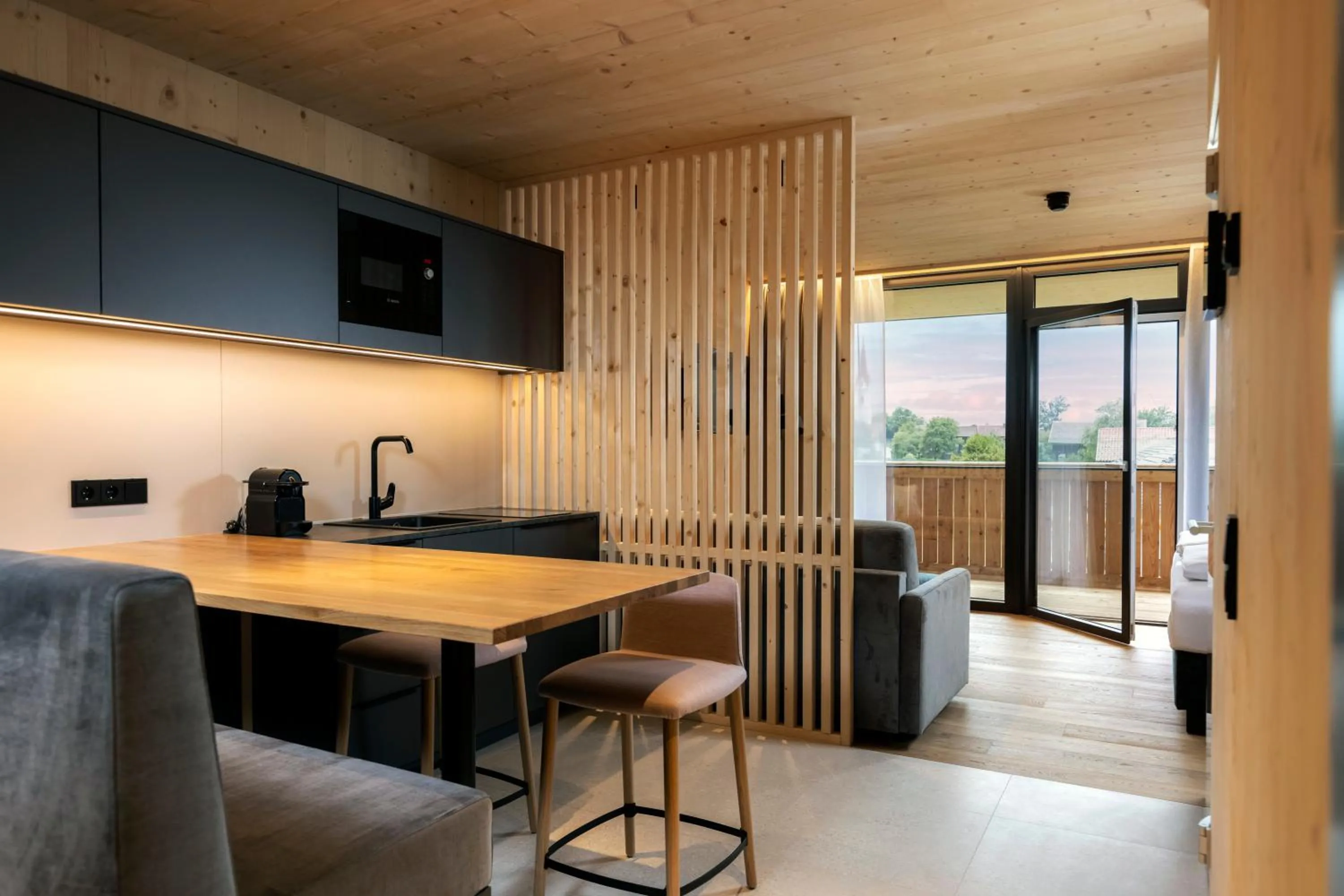 Kitchen or kitchenette in Der Dolomitenhof - Tristach