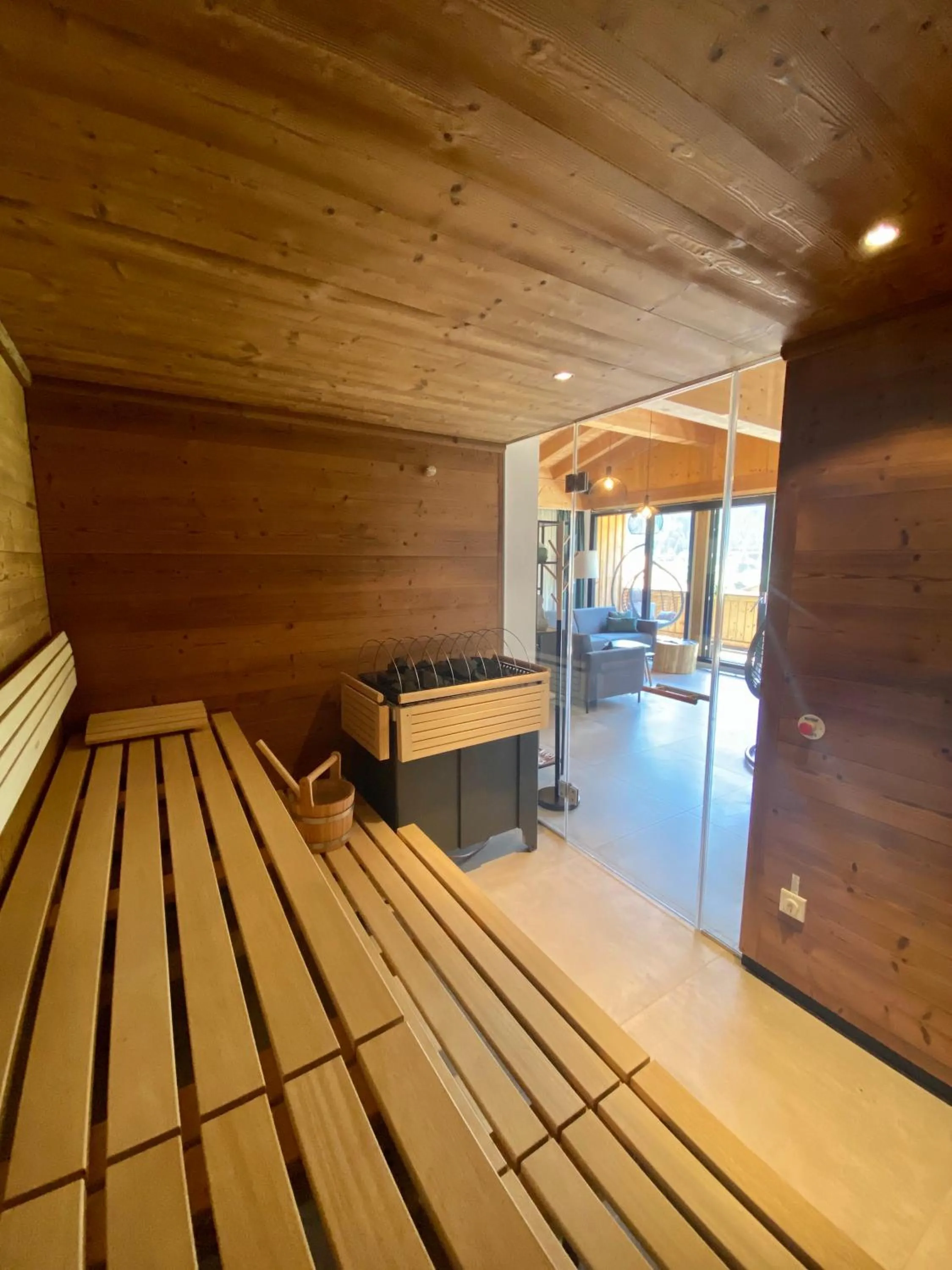 Sauna in Der Dolomitenhof - Tristach