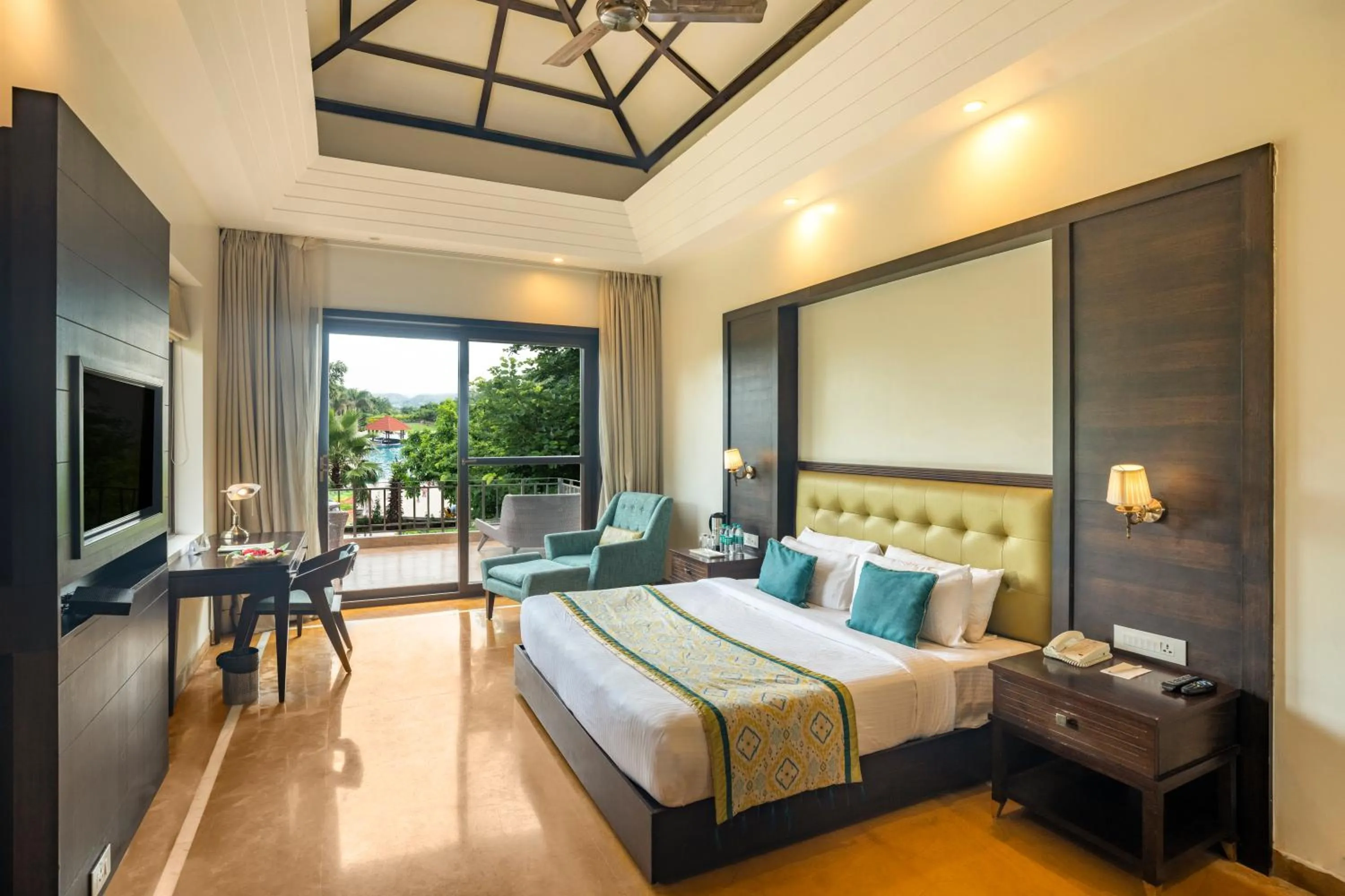 Bed in Mahua Bagh Resort Kumbhalgarh