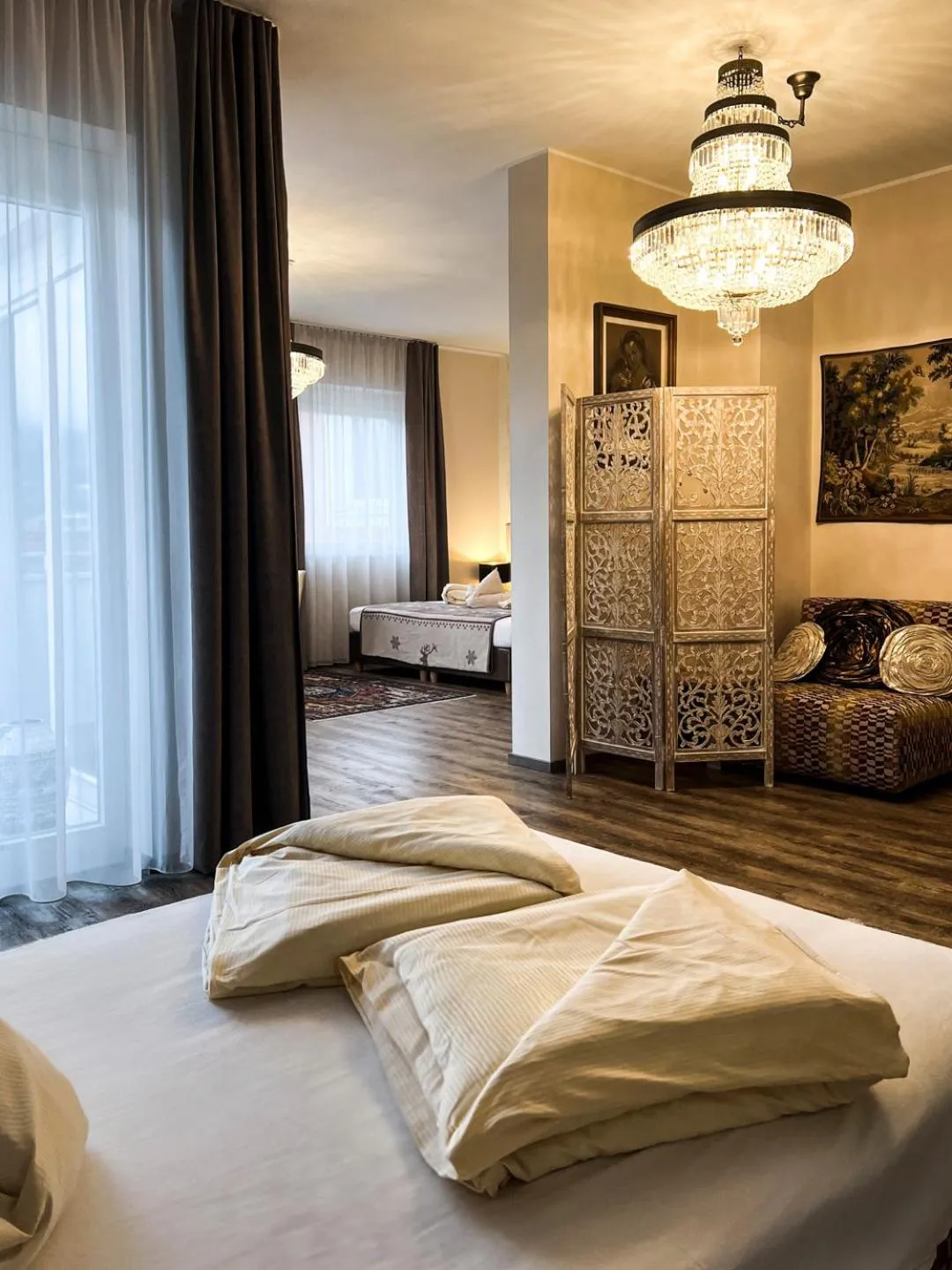 Bedroom, Bed in City Zimmer - Appartement Dina Mariner