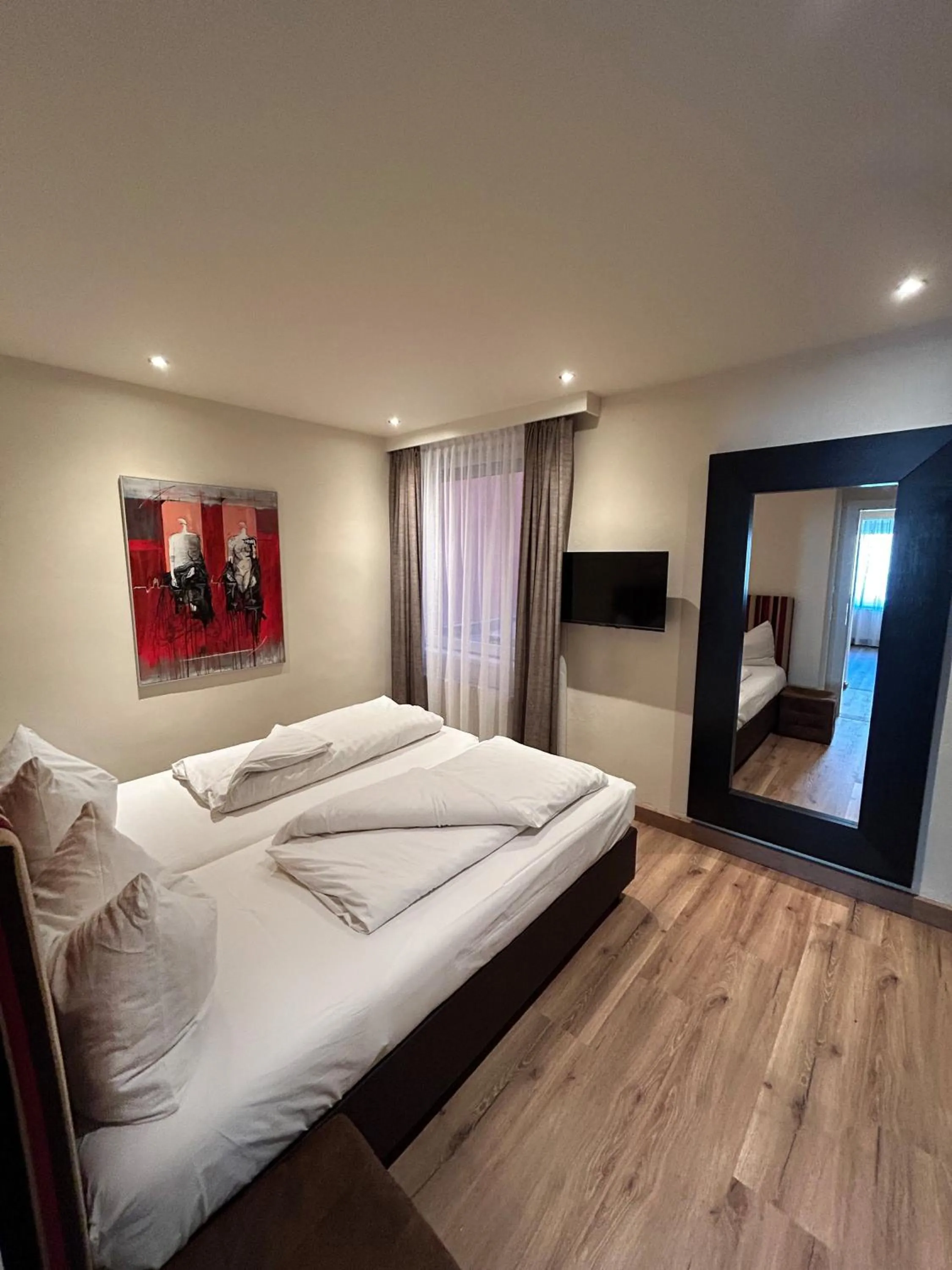 Bedroom, Bed in City Zimmer - Appartement Dina Mariner