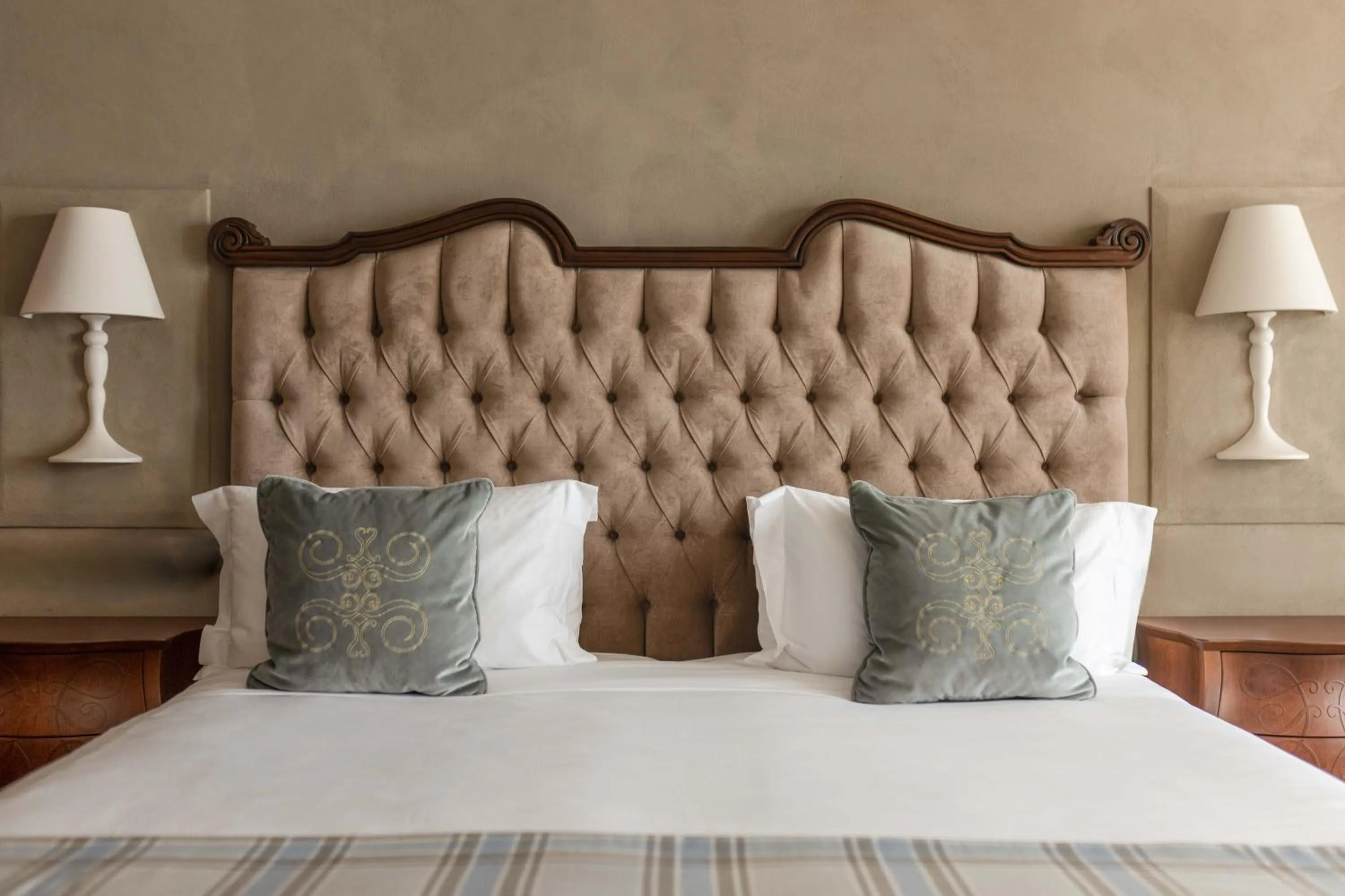 Bed in Grand Hotel Fasano