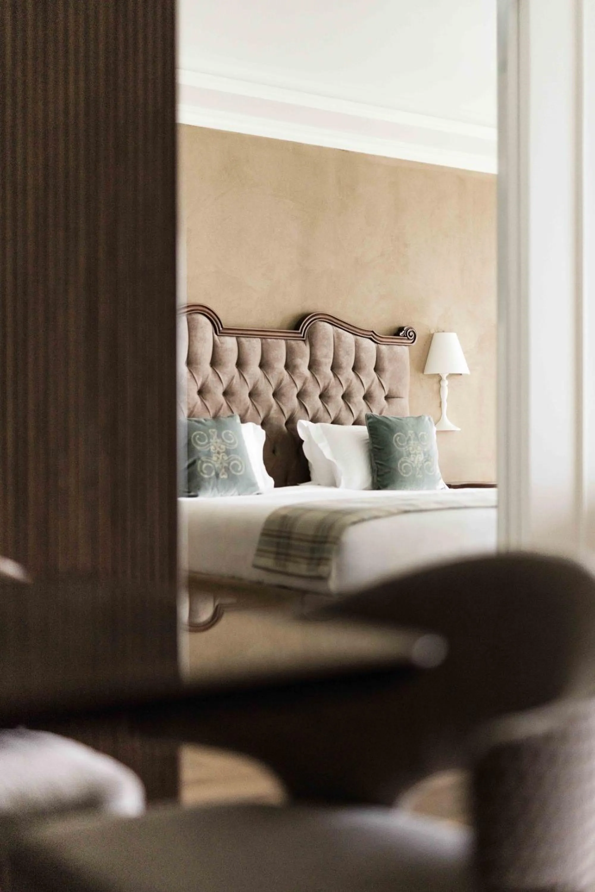 Living room, Bed in Grand Hotel Fasano