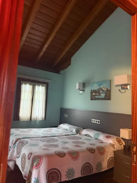 Bed in Hotel Rural Las Palmeras Muskiz