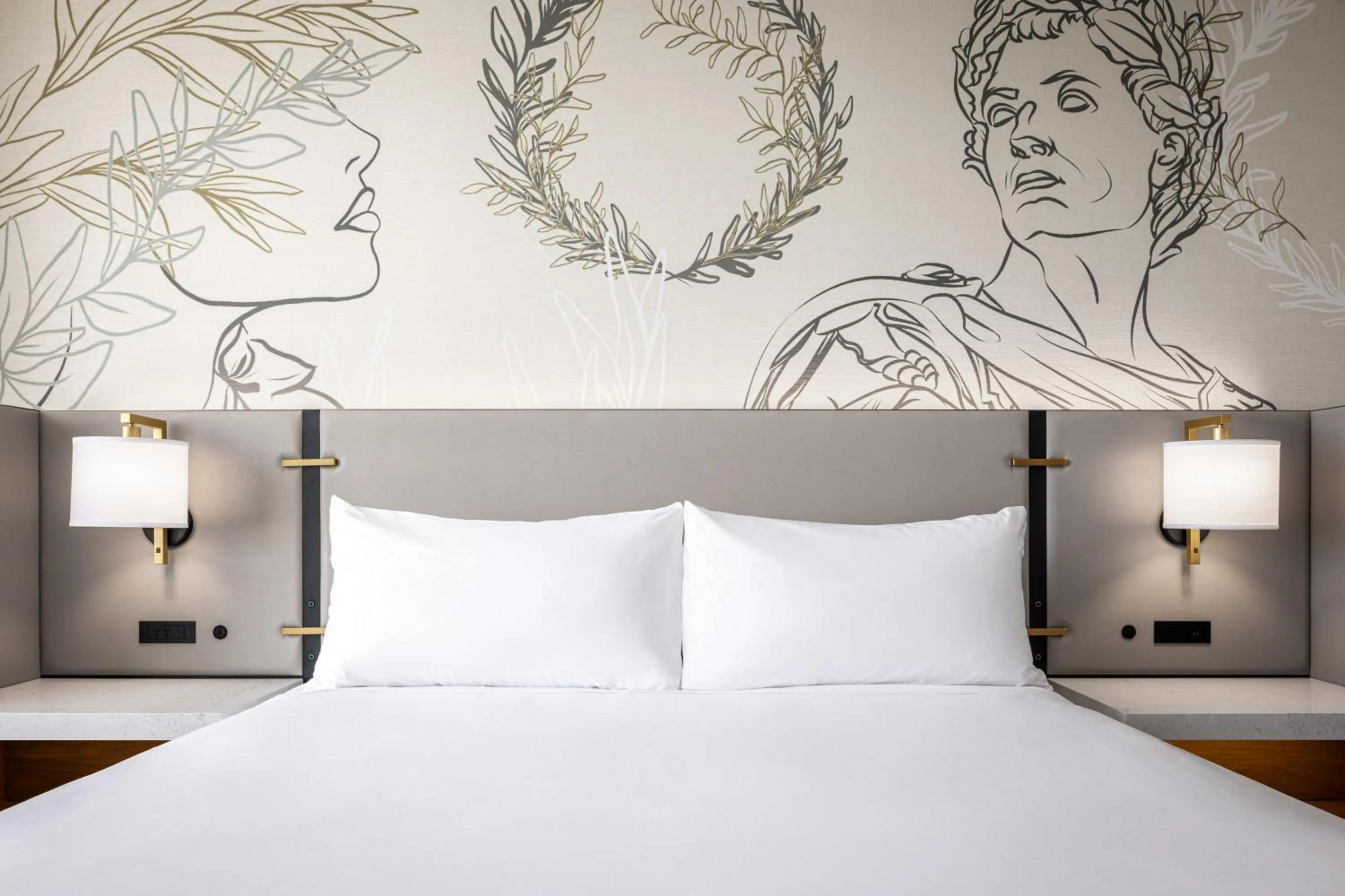 Bed in Caesars New Orleans, A Caesars Destination