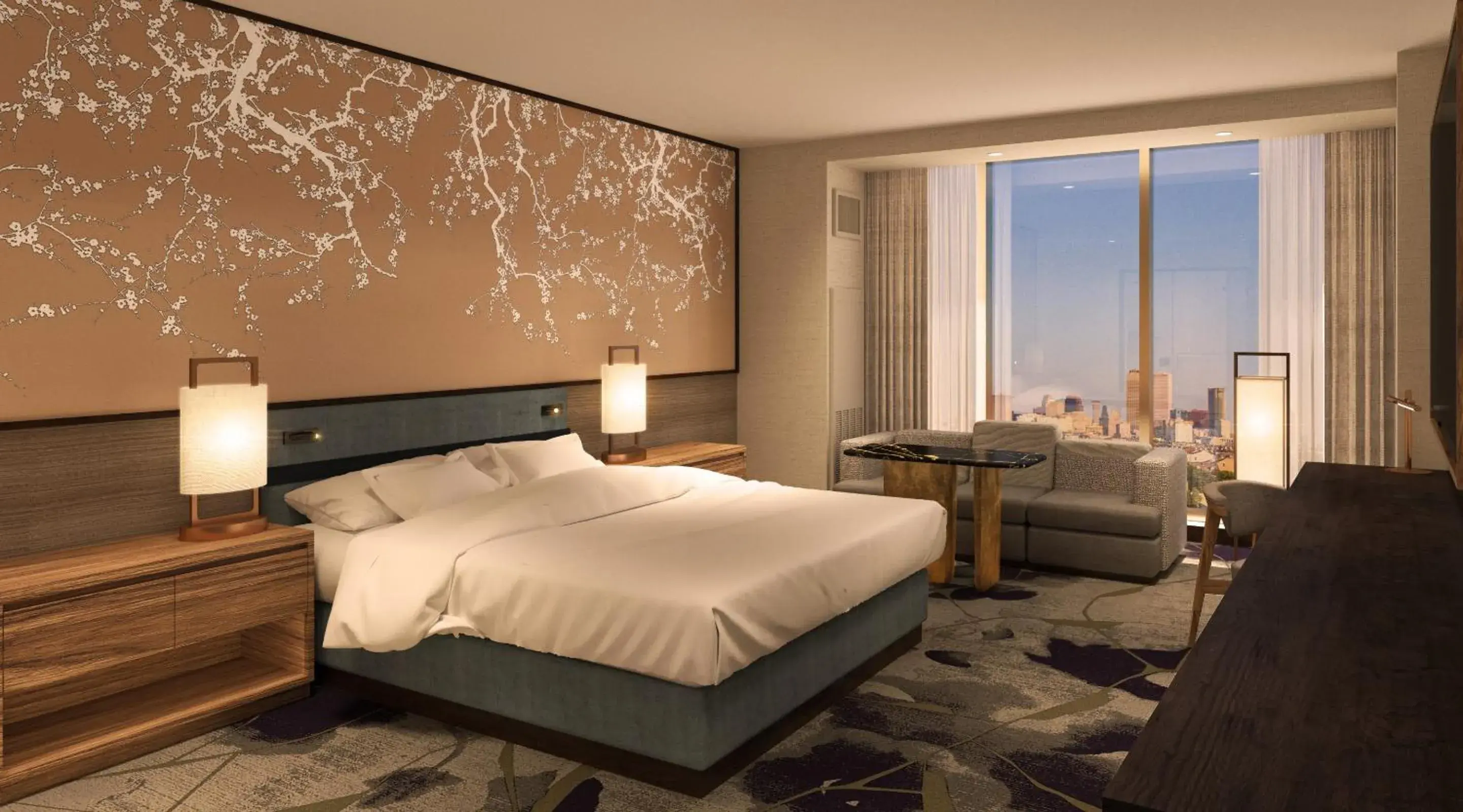 Nobu Luxury Room, 2 Queens, City View in Caesars New Orleans, A Caesars Destination Nobu Luxury Room, 2 Queens, City View in Caesars New Orleans, A Caesars Destination