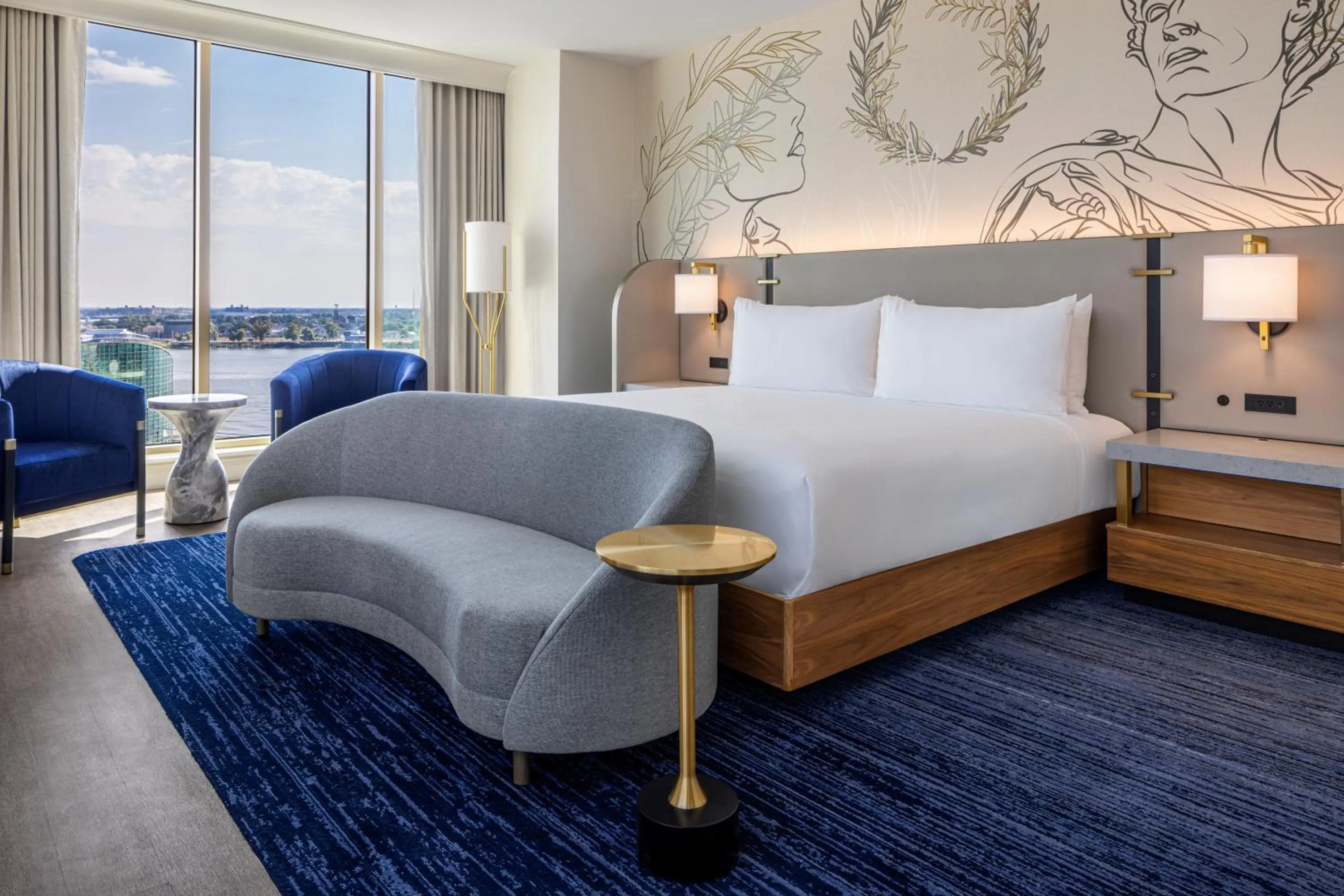 Bed in Caesars New Orleans, A Caesars Destination