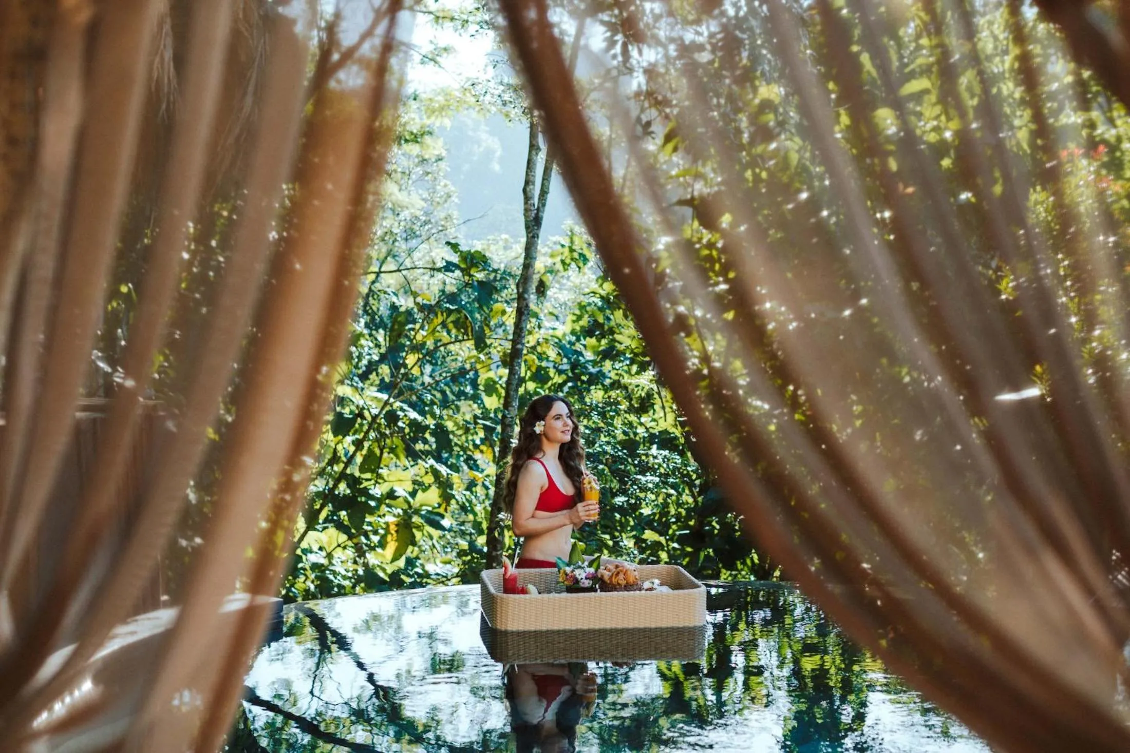 Swimming pool in Nandini Jungle by Hanging Gardens