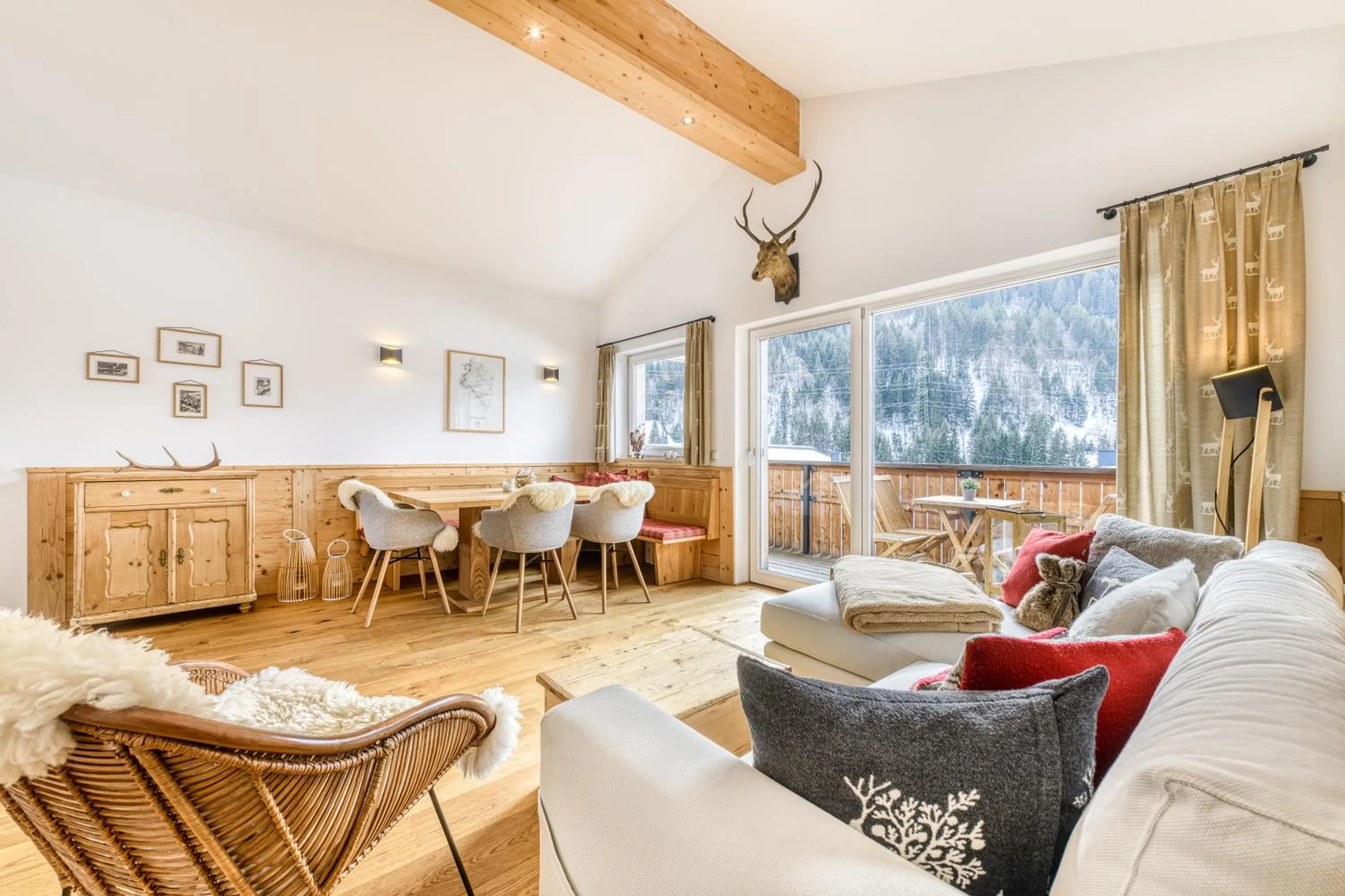 Living room in Arlberg Chalets
