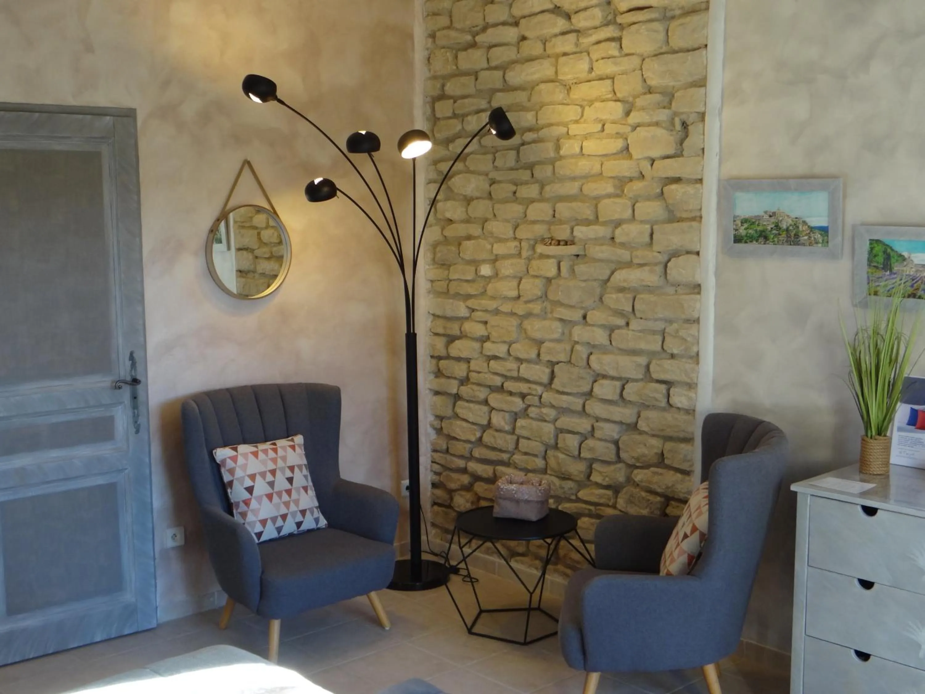 Seating area in Mas Val-Chênaie Gordes