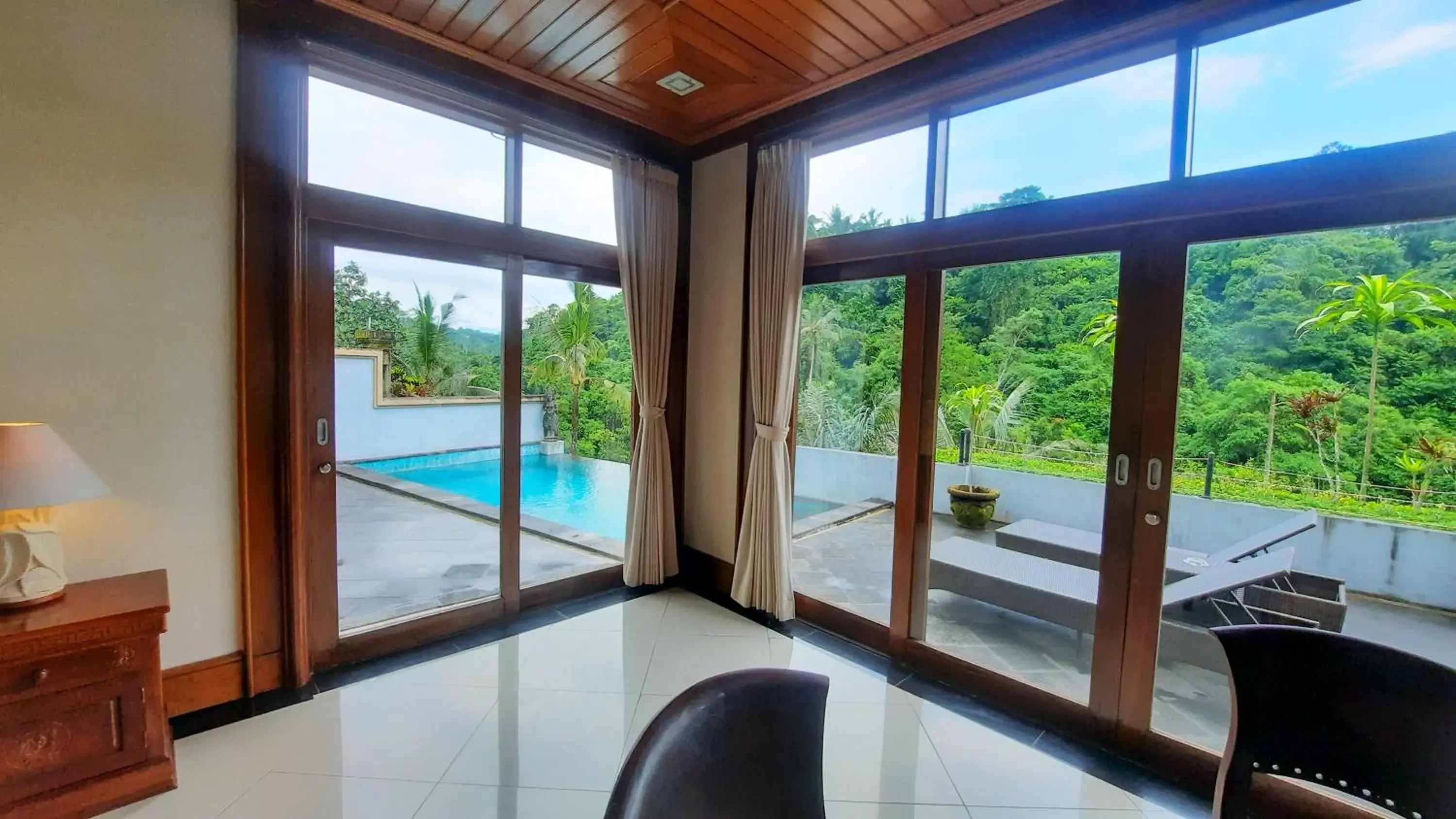 Pool view in The Payogan Villa Resort and Spa Pool view in The Payogan Villa Resort and Spa