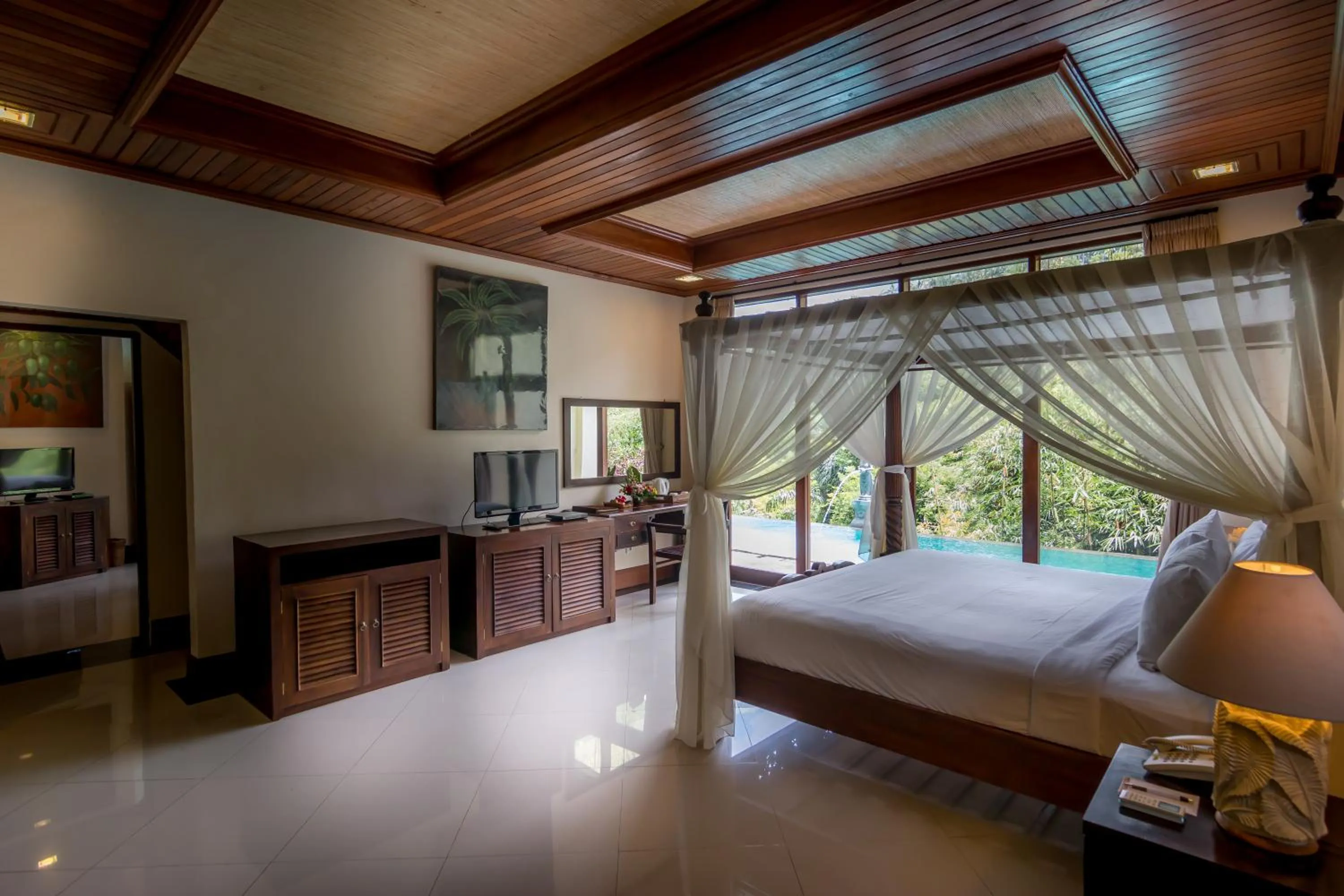 Bed in The Payogan Villa Resort and Spa