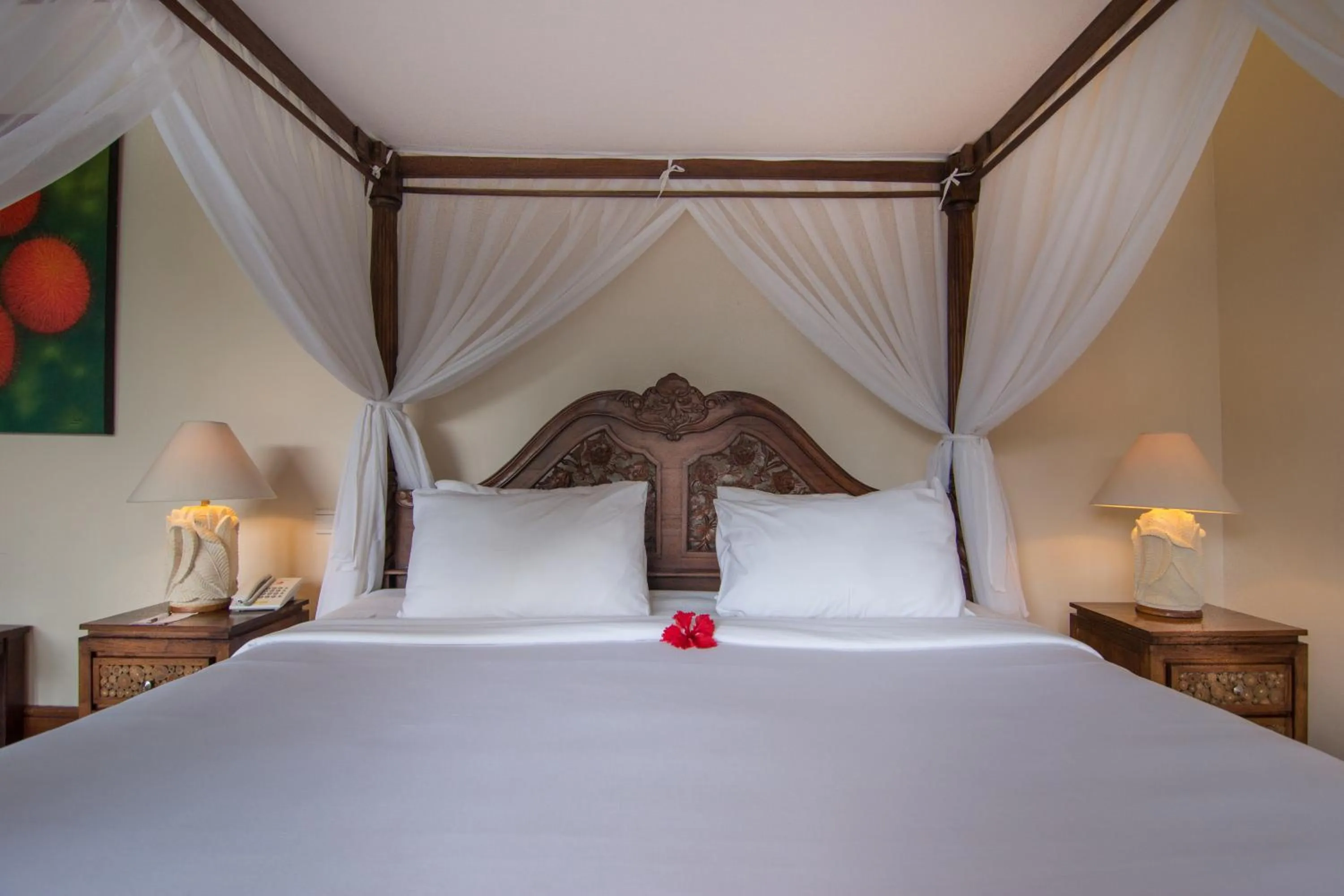 Bed in The Payogan Villa Resort and Spa