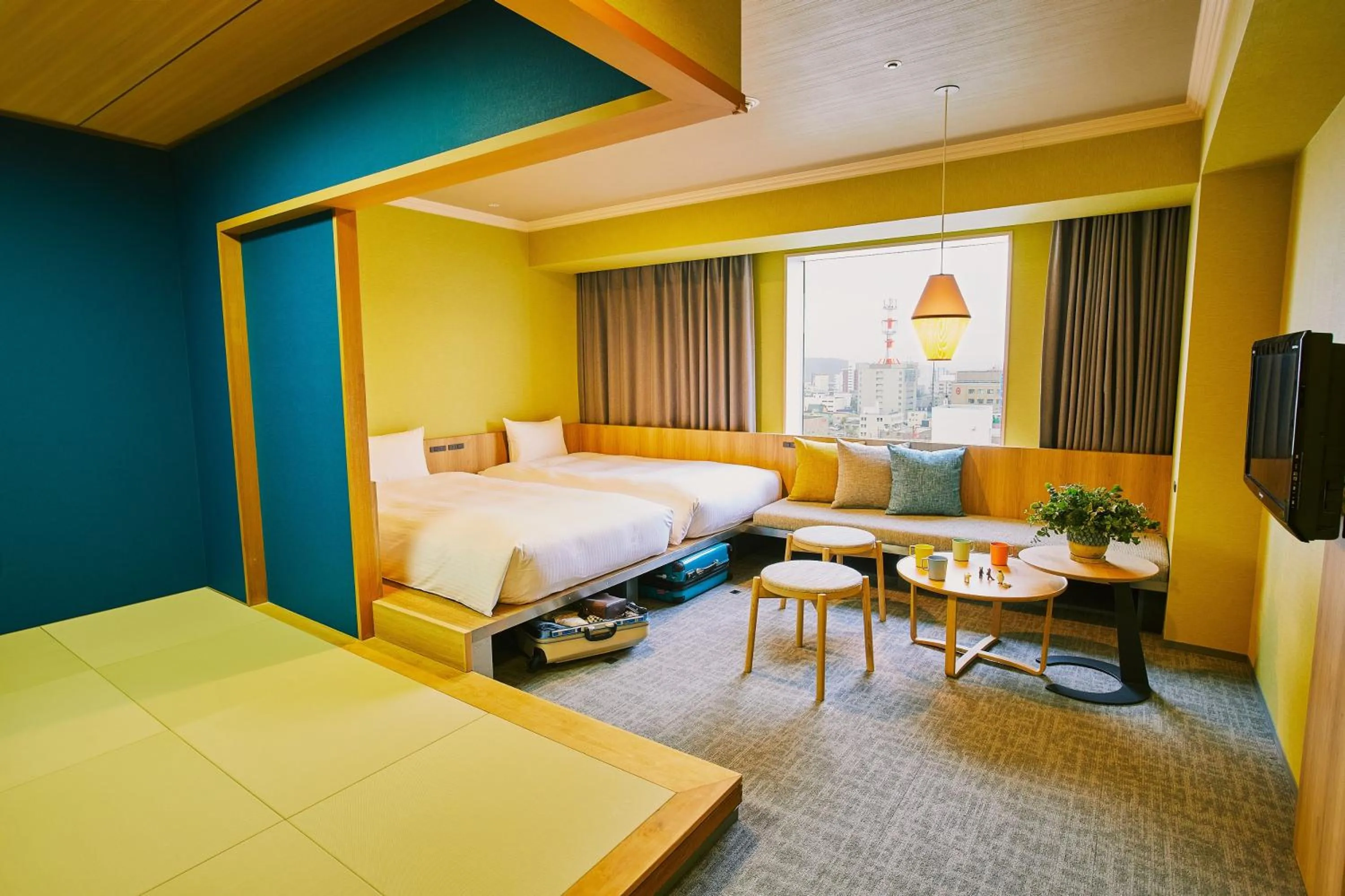 Photo of the whole room, Bed in OMO7 Asahikawa by Hoshino Resorts