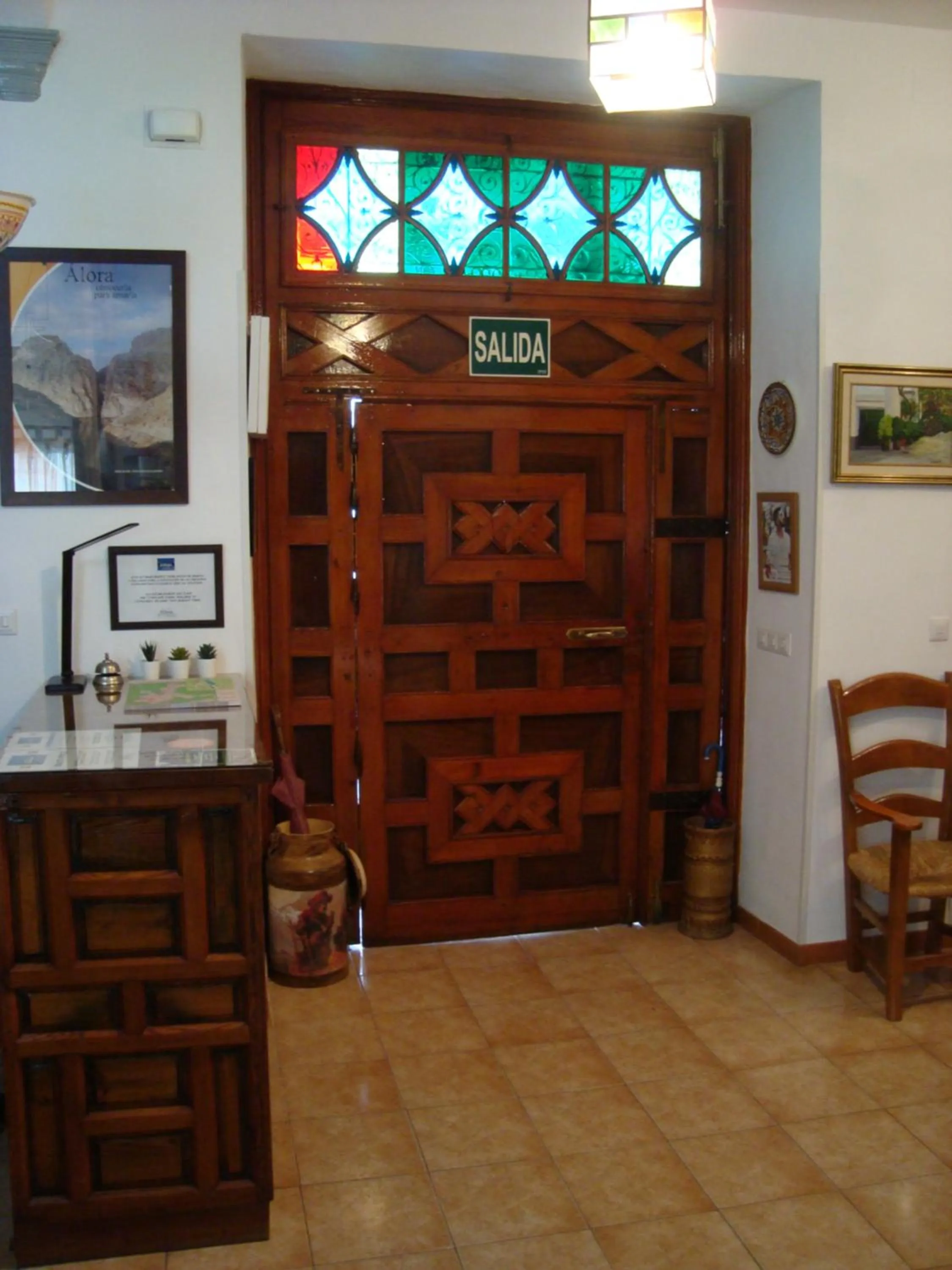 Lobby or reception in Hostal Durán