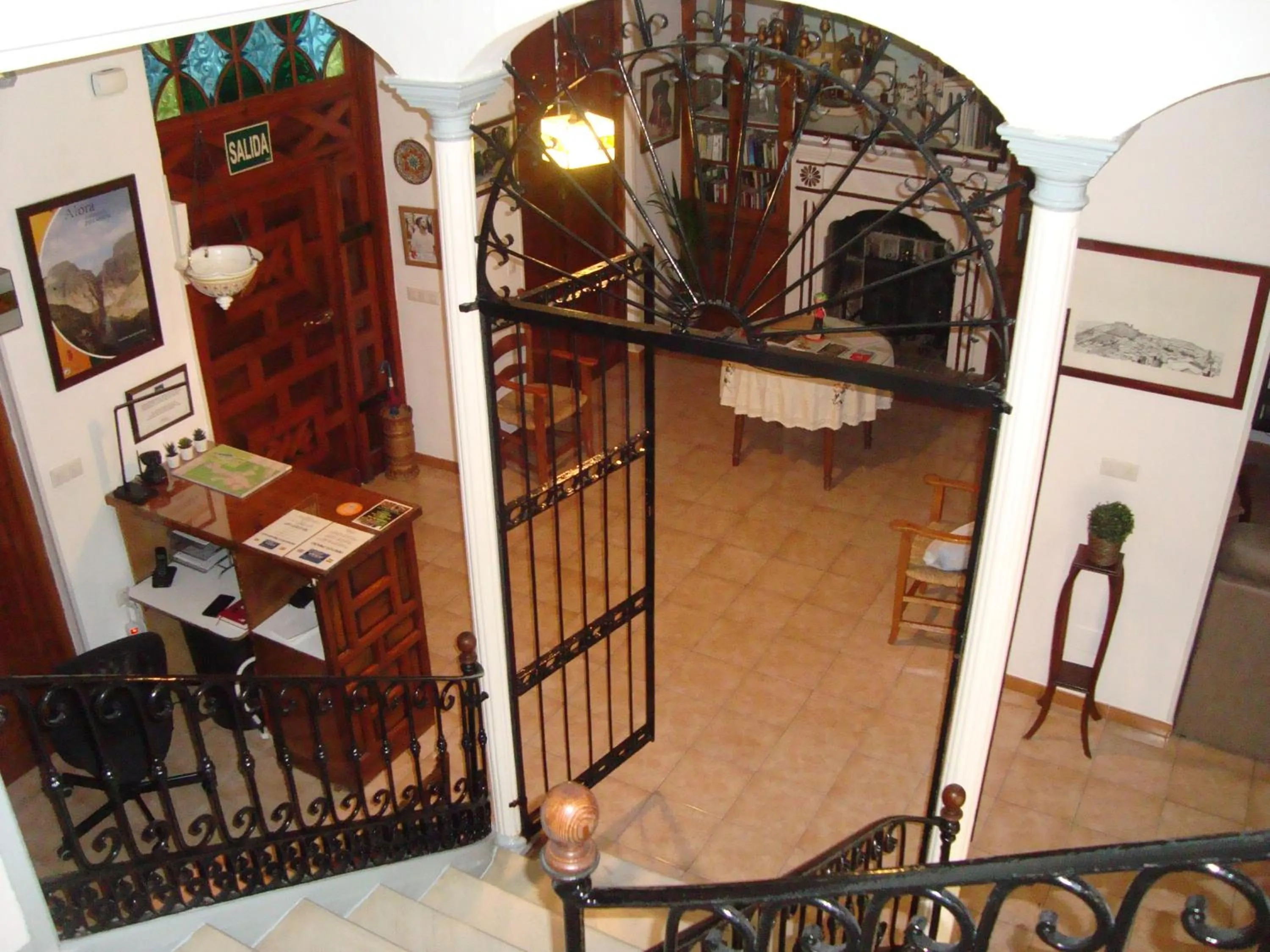 Lobby or reception in Hostal Durán