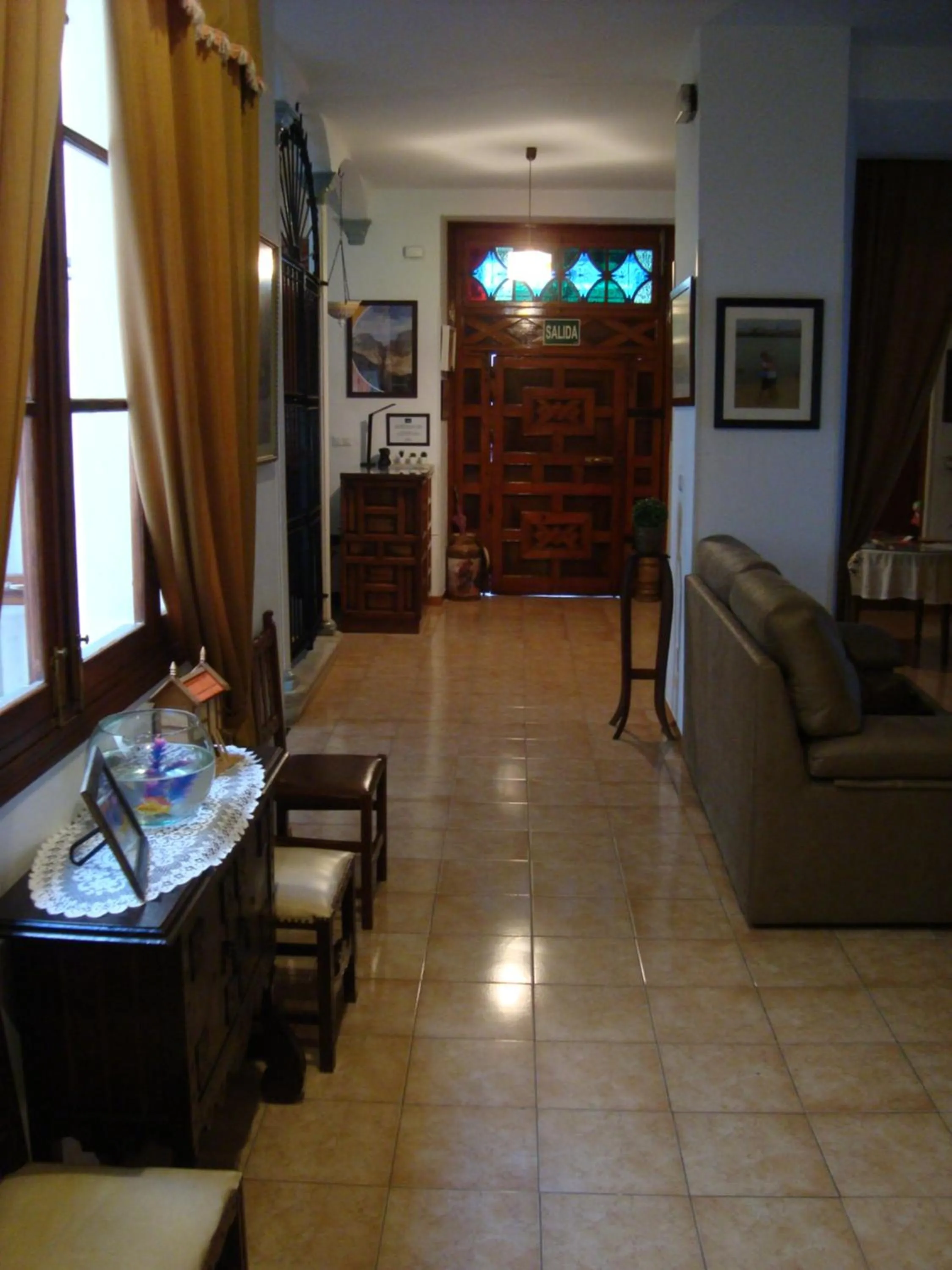 Lobby or reception in Hostal Durán