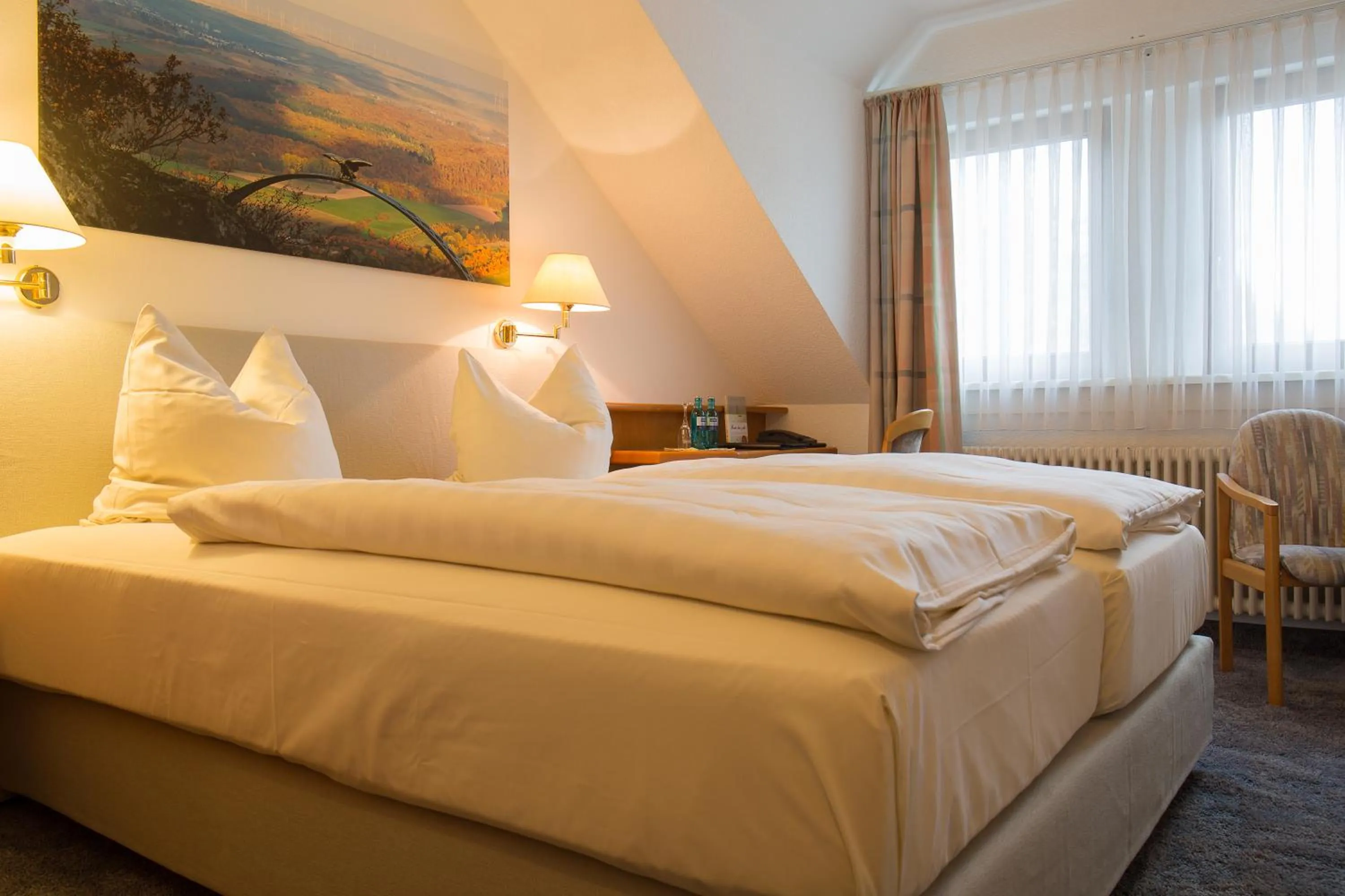 Bedroom, Bed in Hotel - Restaurant Bastenhaus