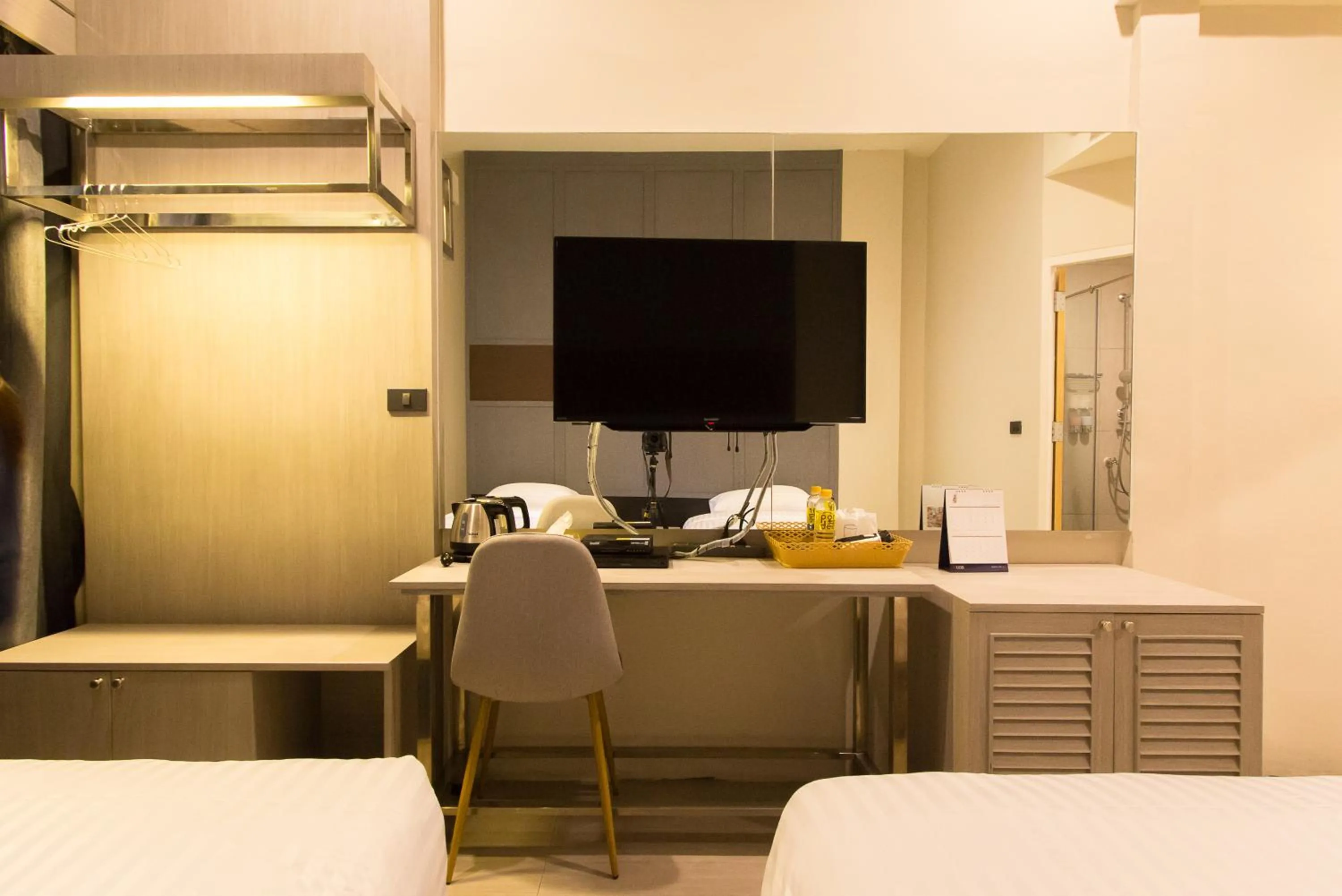 Seating area in Lazy Sunday hostel