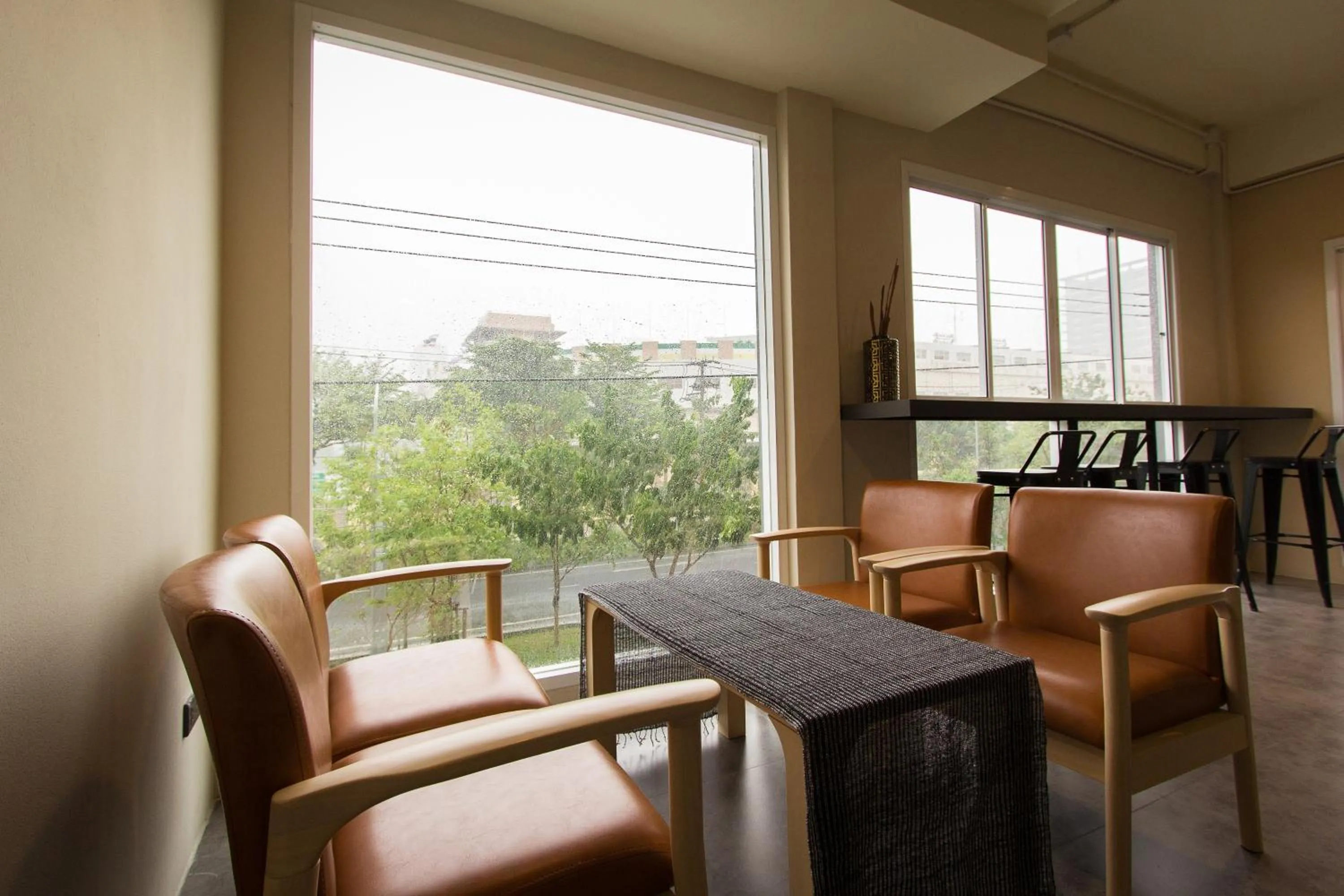 Living room in Lazy Sunday hostel