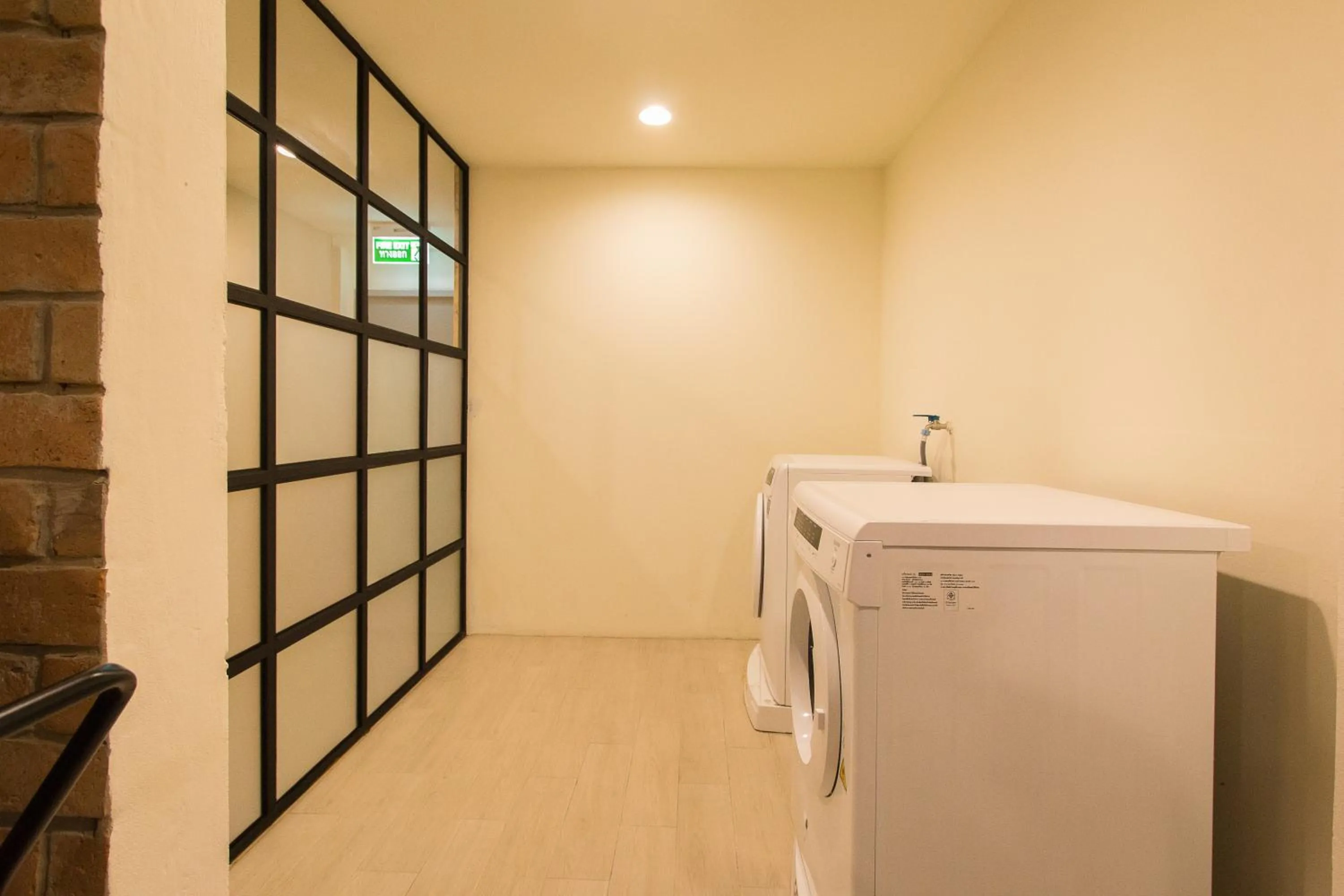 washing machine in Lazy Sunday hostel