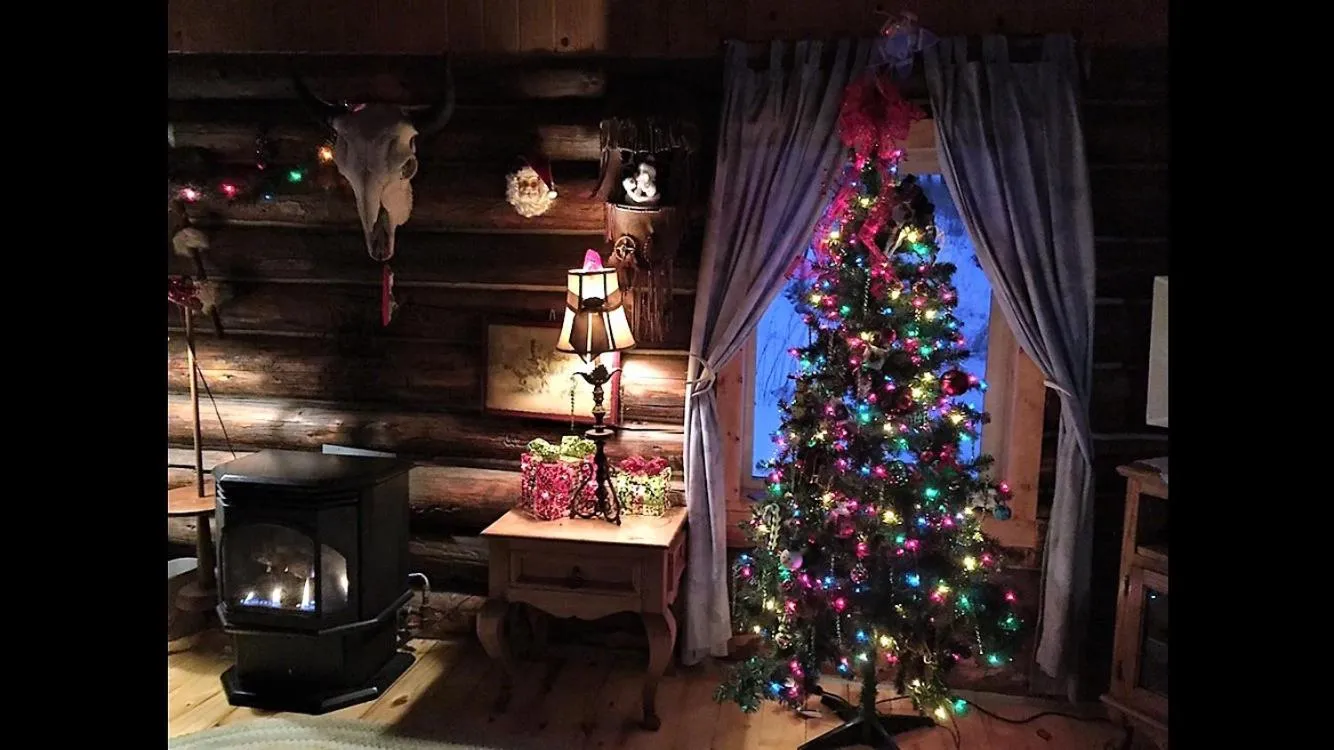 Living room in Grandpa's Cabin