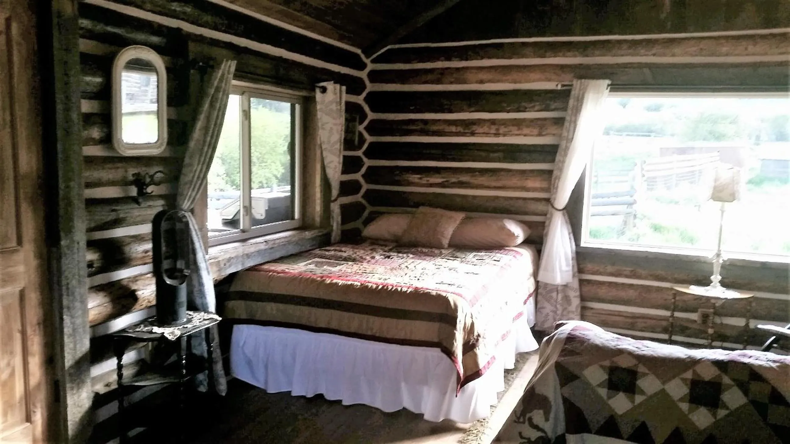 Bed in Creek Cabin