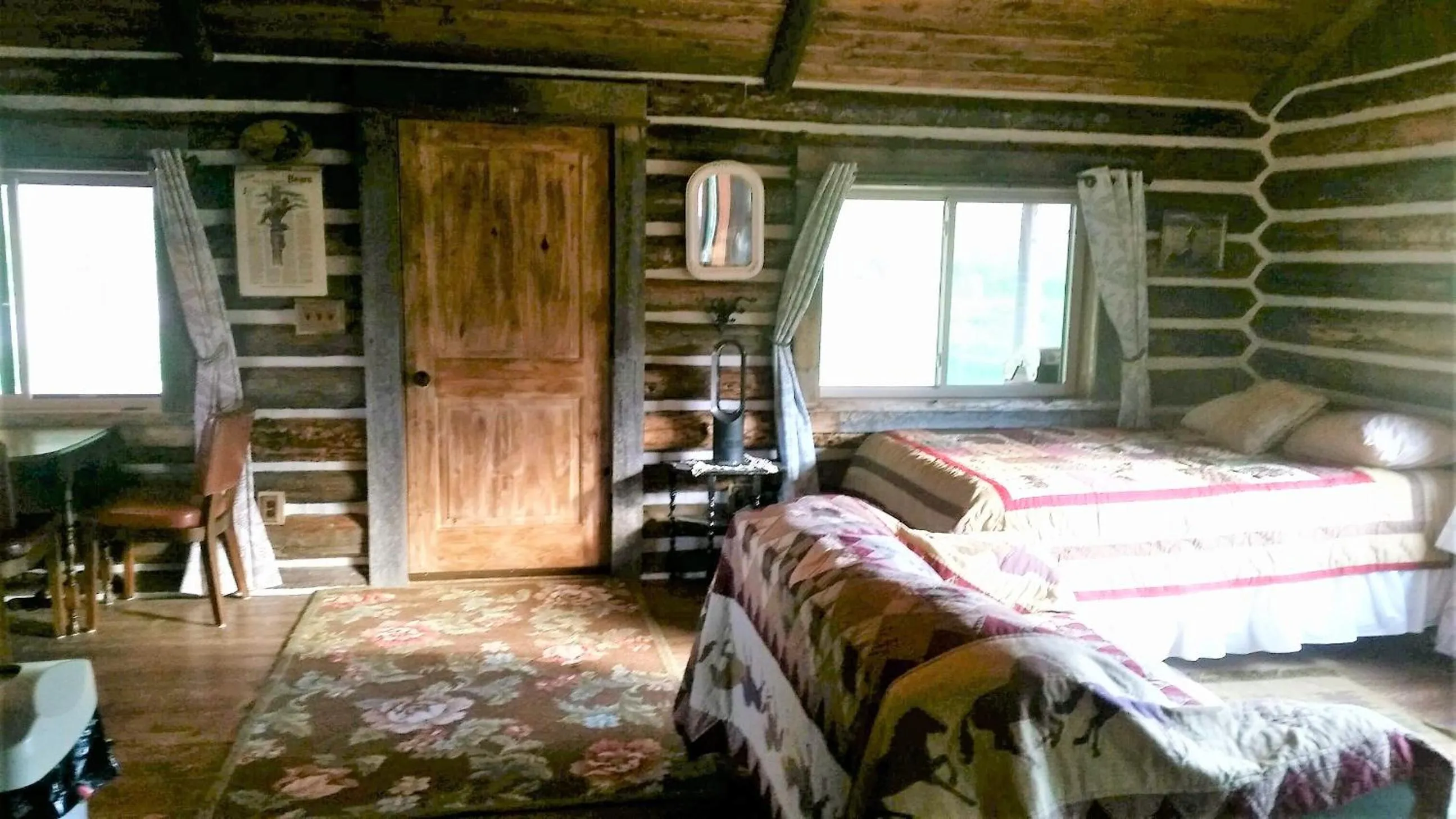 Bed in Creek Cabin