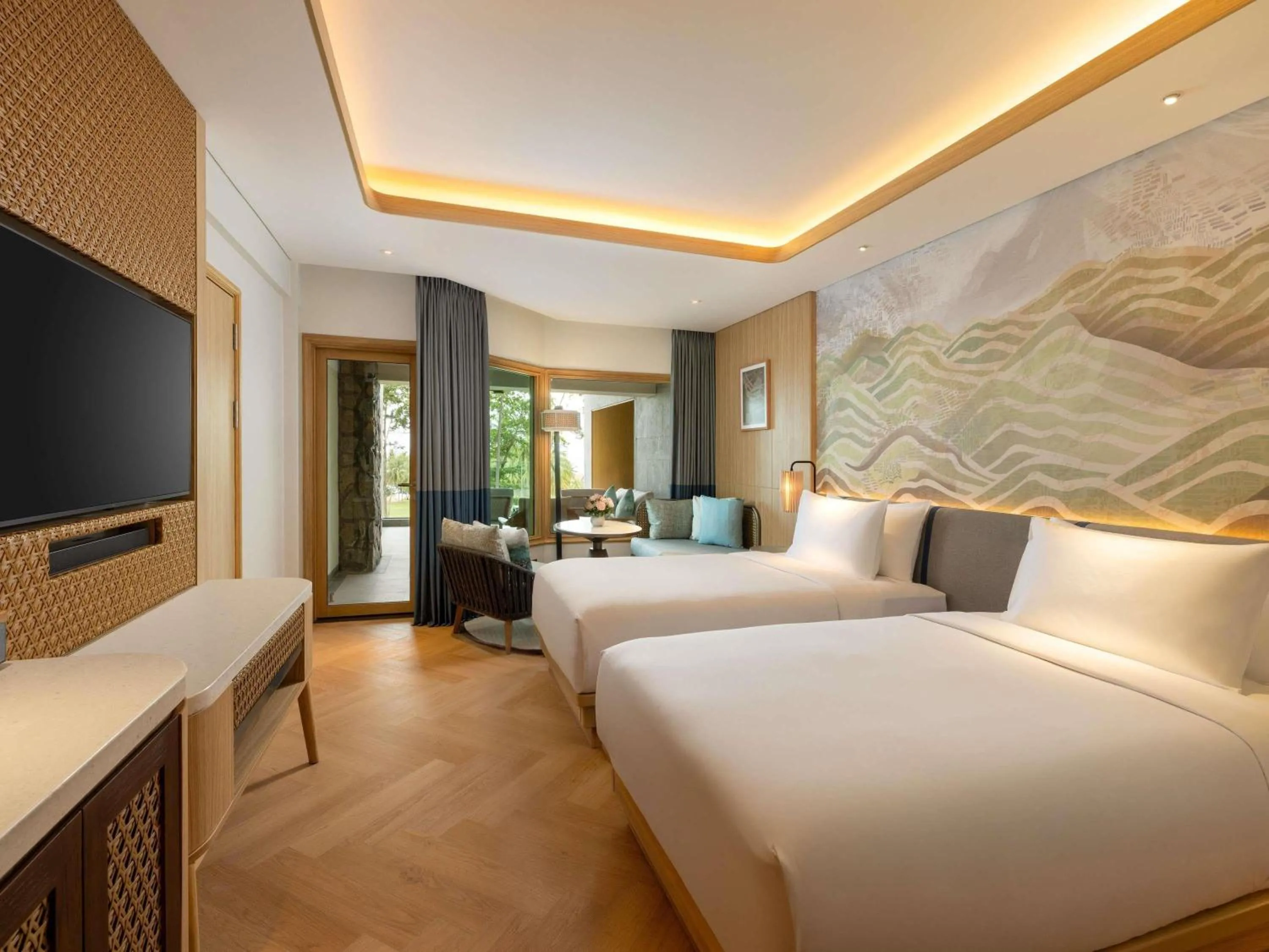 Twin Room with Terrace and Ocean View - Premium in Mövenpick Resort & Spa Bintan Lagoon