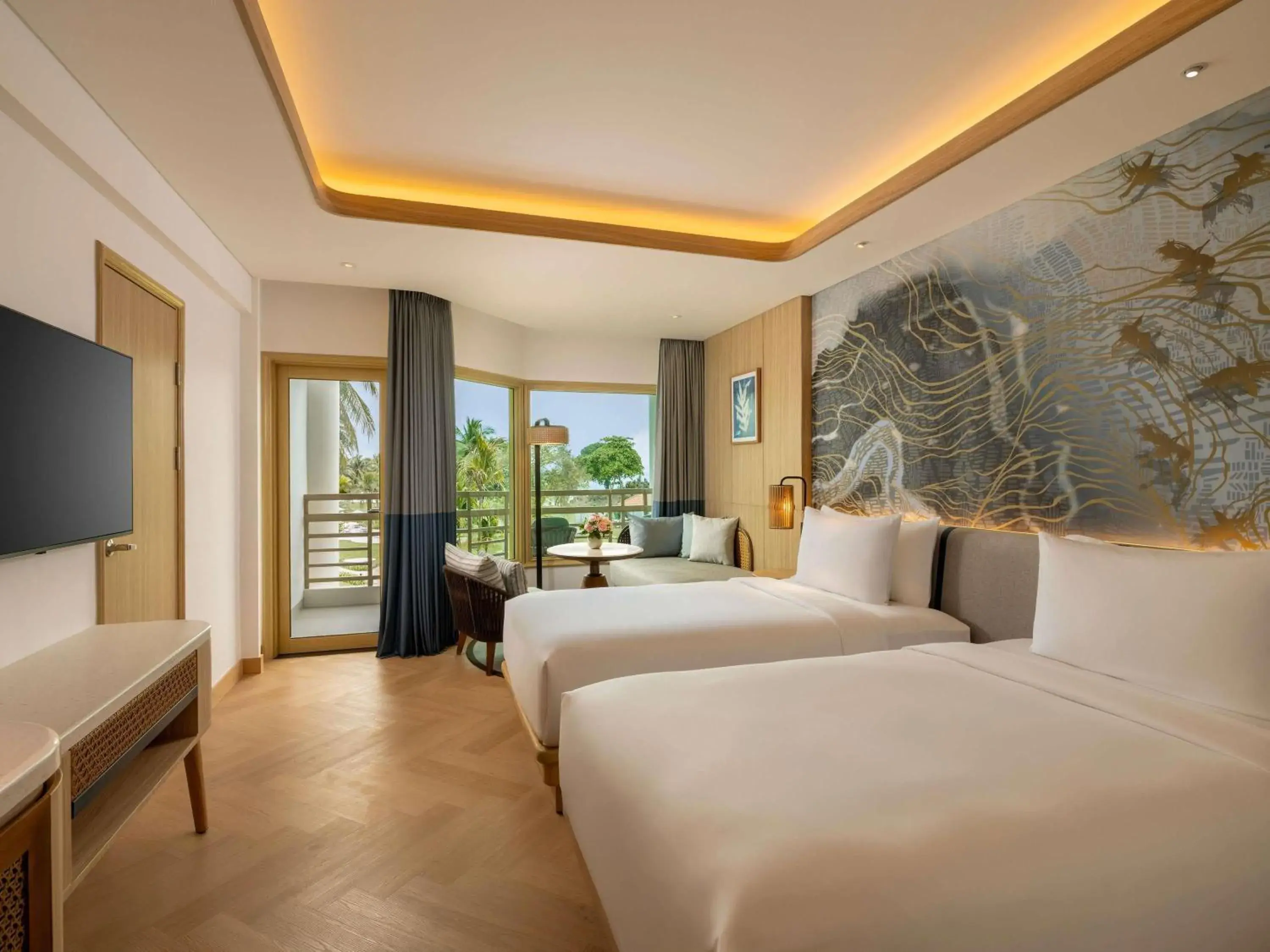 Twin Room with Ocean View - Deluxe in Mövenpick Resort & Spa Bintan Lagoon Twin Room with Ocean View - Deluxe in Mövenpick Resort & Spa Bintan Lagoon
