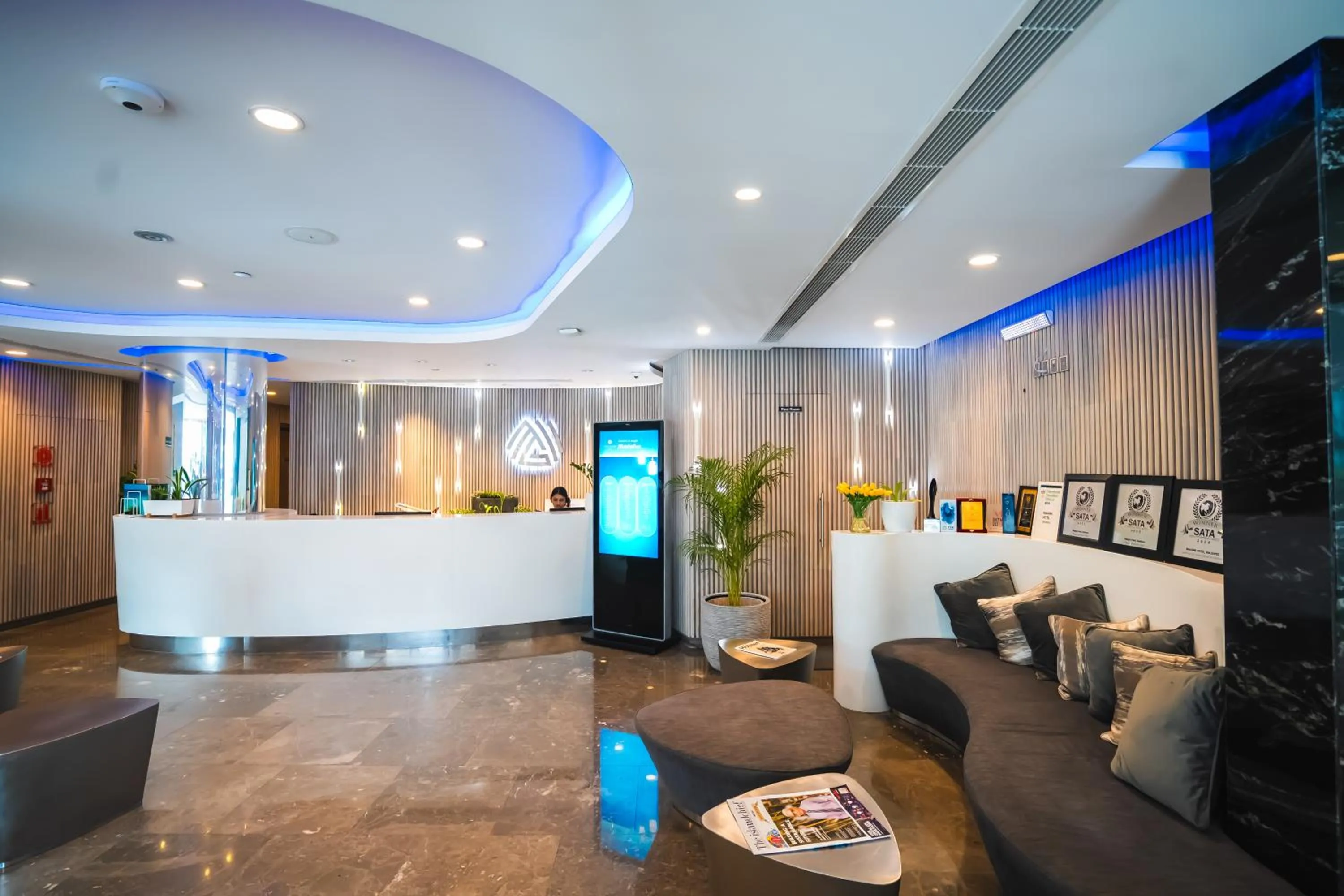 Lobby or reception in Maagiri Hotel