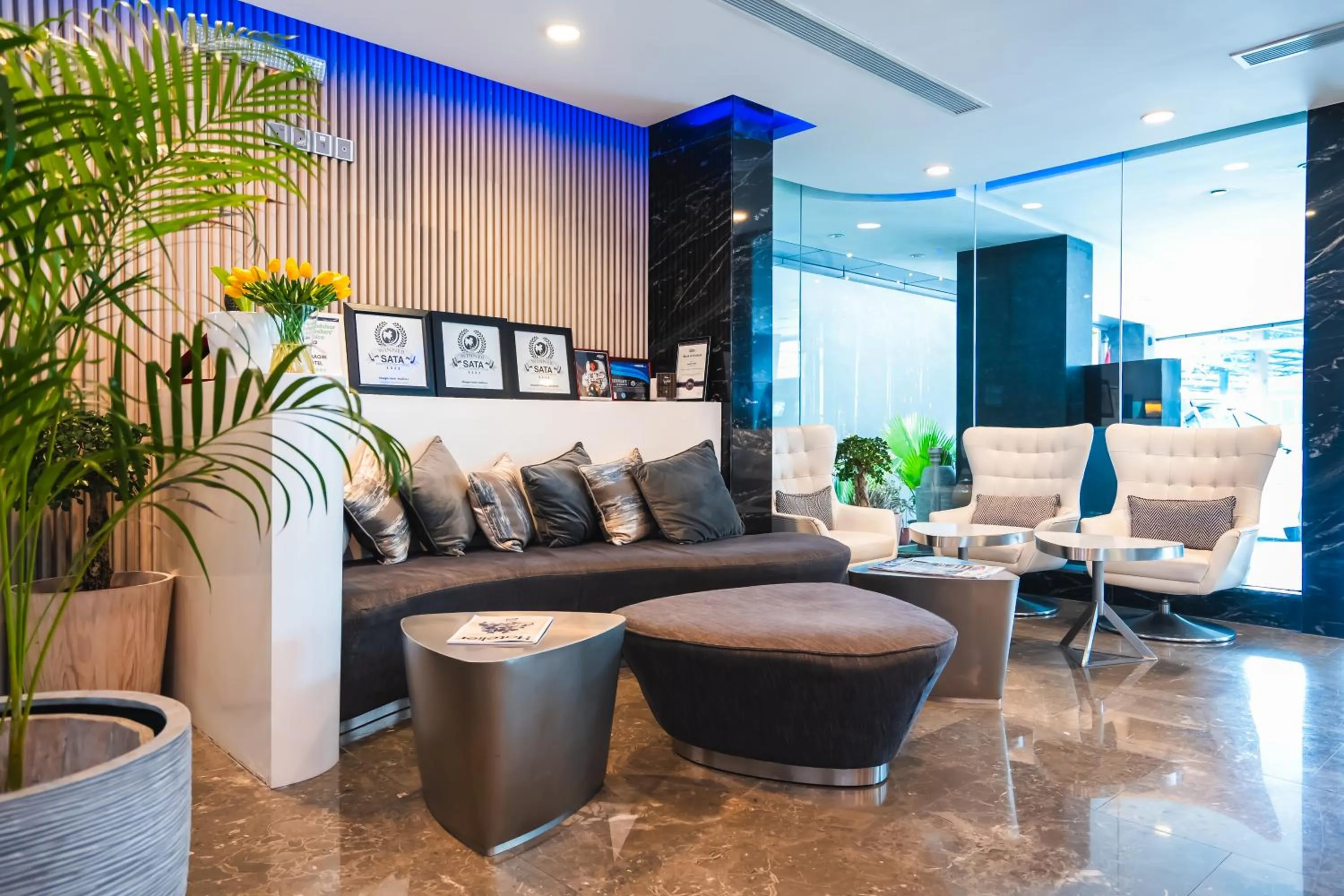 Lobby or reception in Maagiri Hotel