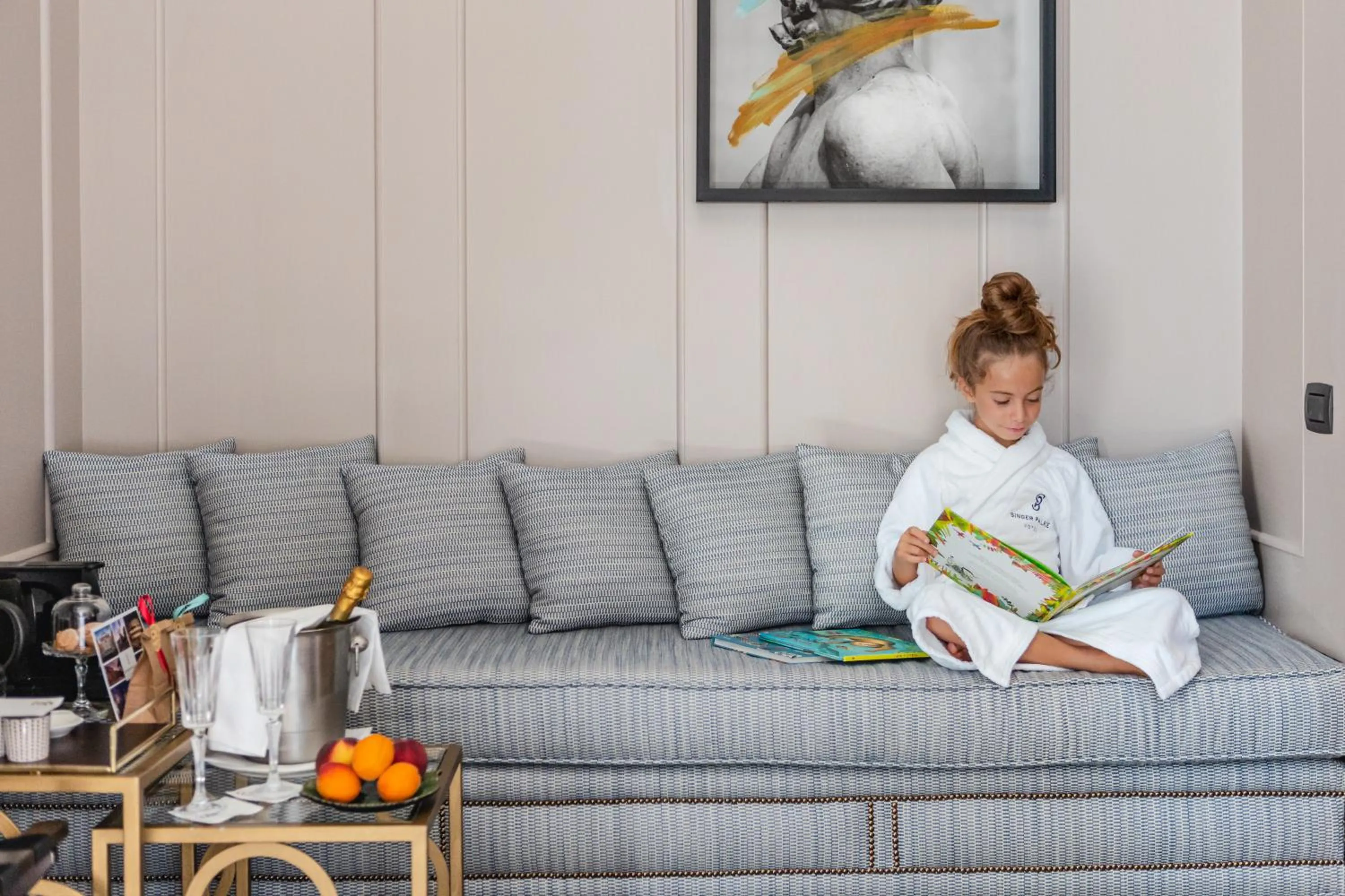 Living room in Singer Palace Hotel Roma