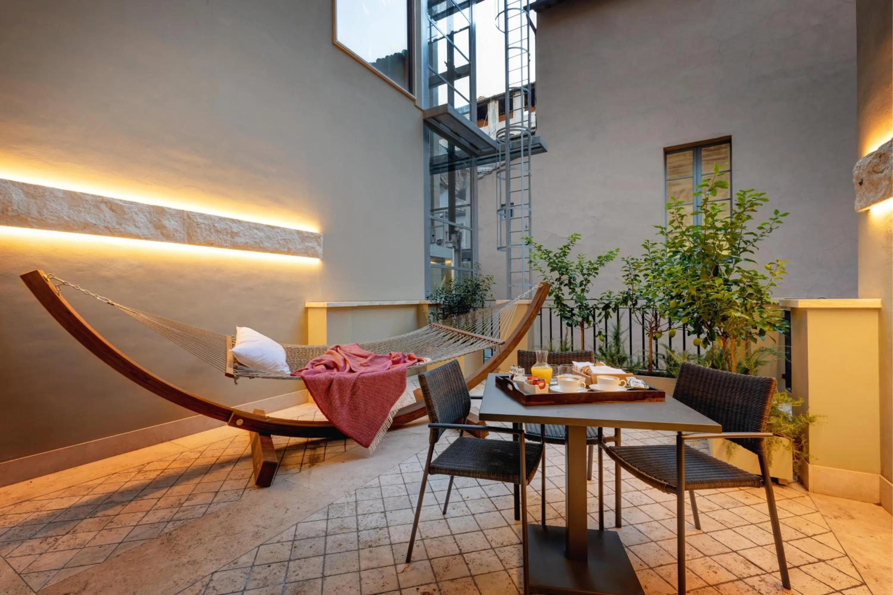 Balcony/Terrace in Singer Palace Hotel Roma