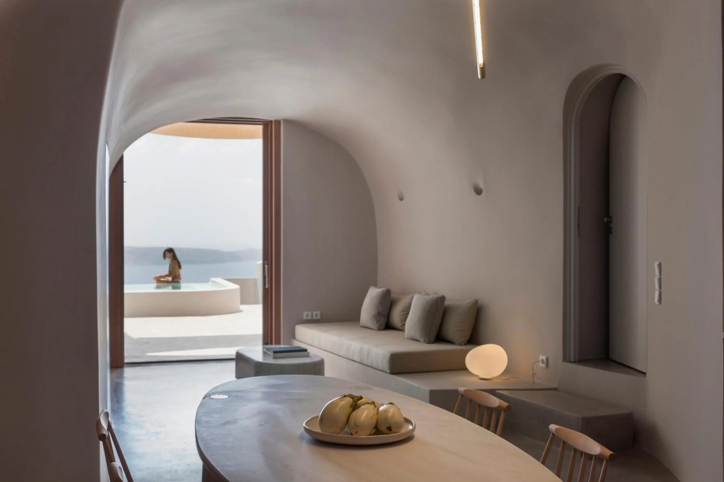 Living room, Bed in Aesthesis Boutique Villas Firostefani