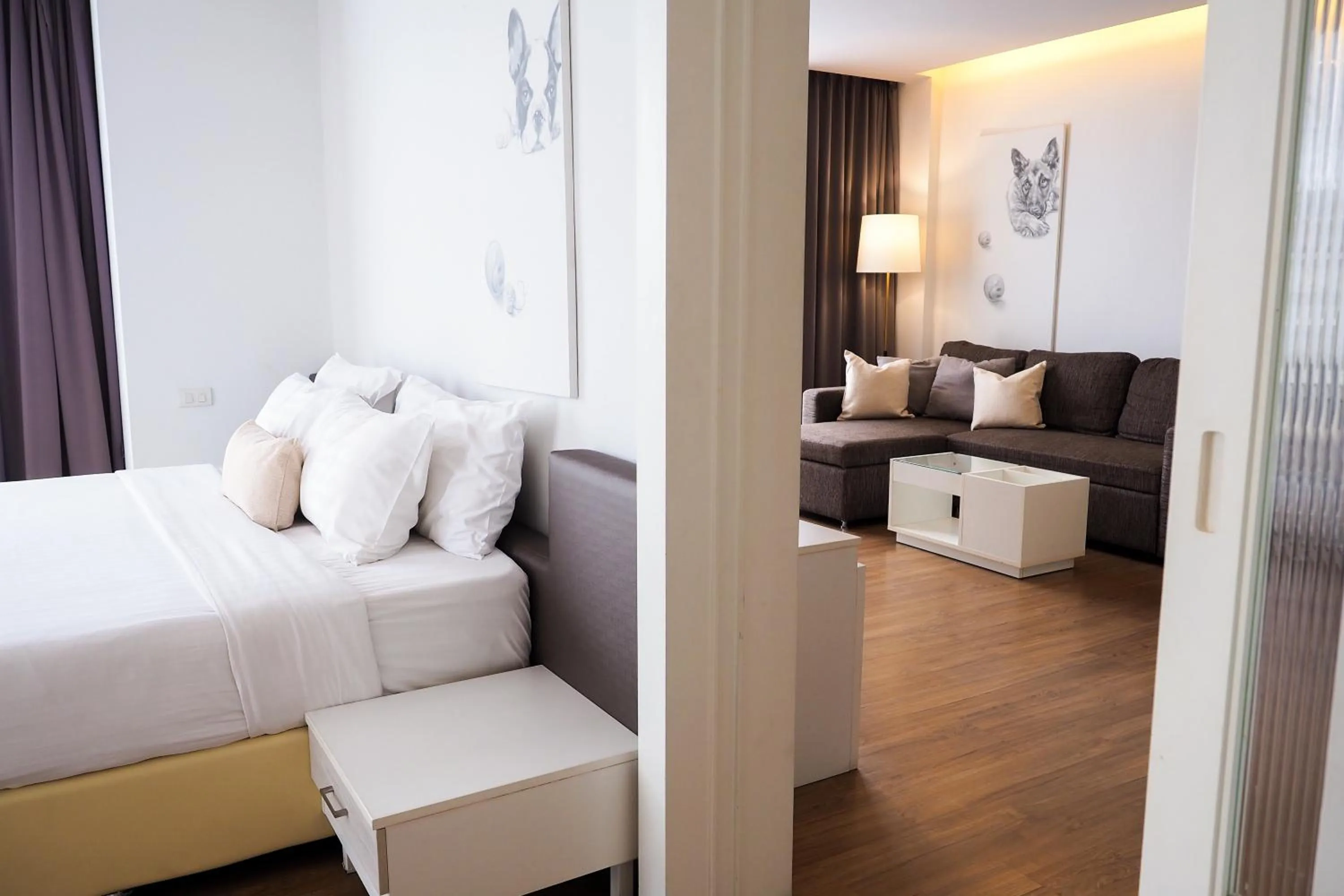 Bed in THE KANNAS Hotel & Serviced Apartment, Chiang Mai SHA Certified